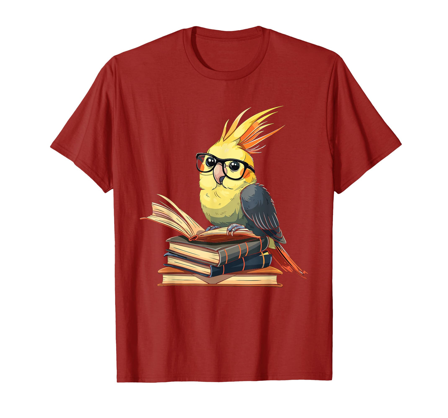 Cockatiel Reading Book Librarian Library T-Shirt
