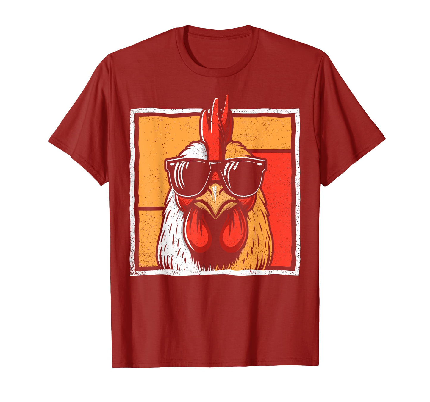Chicken Sunglasses Retro Vintage Funny For Farmer Men Women T-Shirt