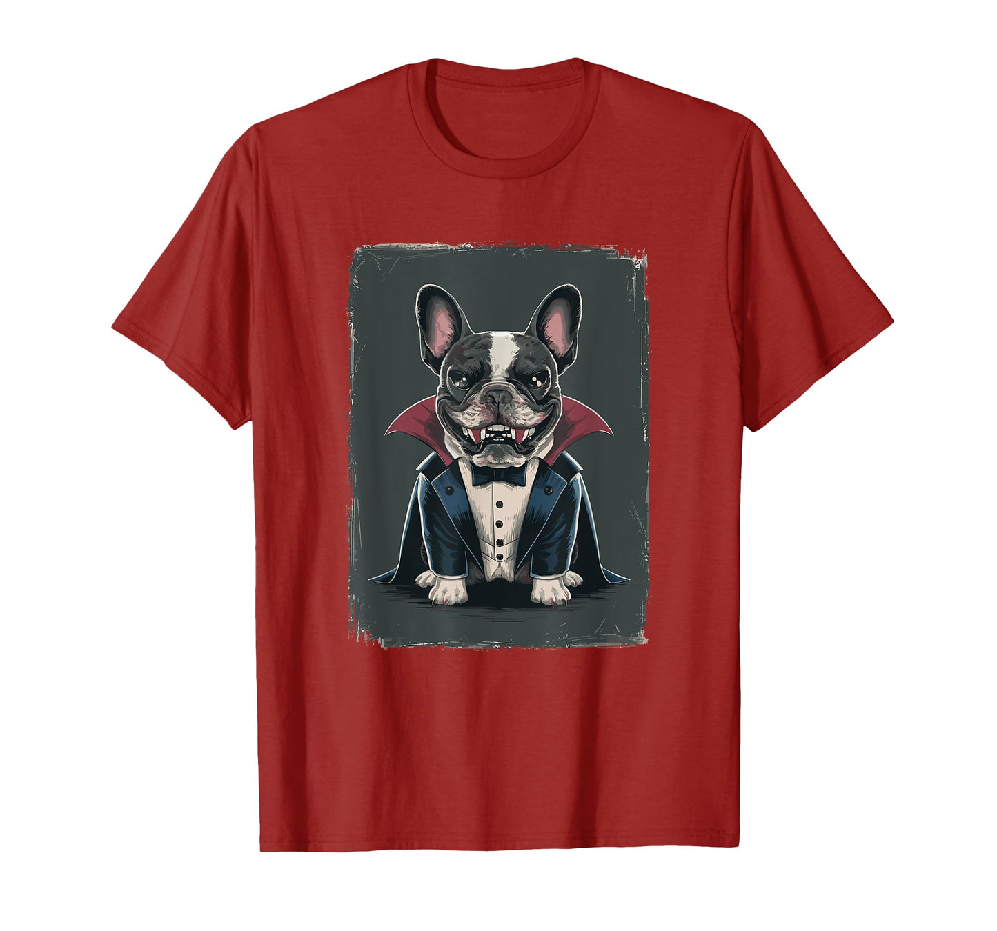 Halloween Vampire French Bulldog Frenchie T-Shirt for Men Women