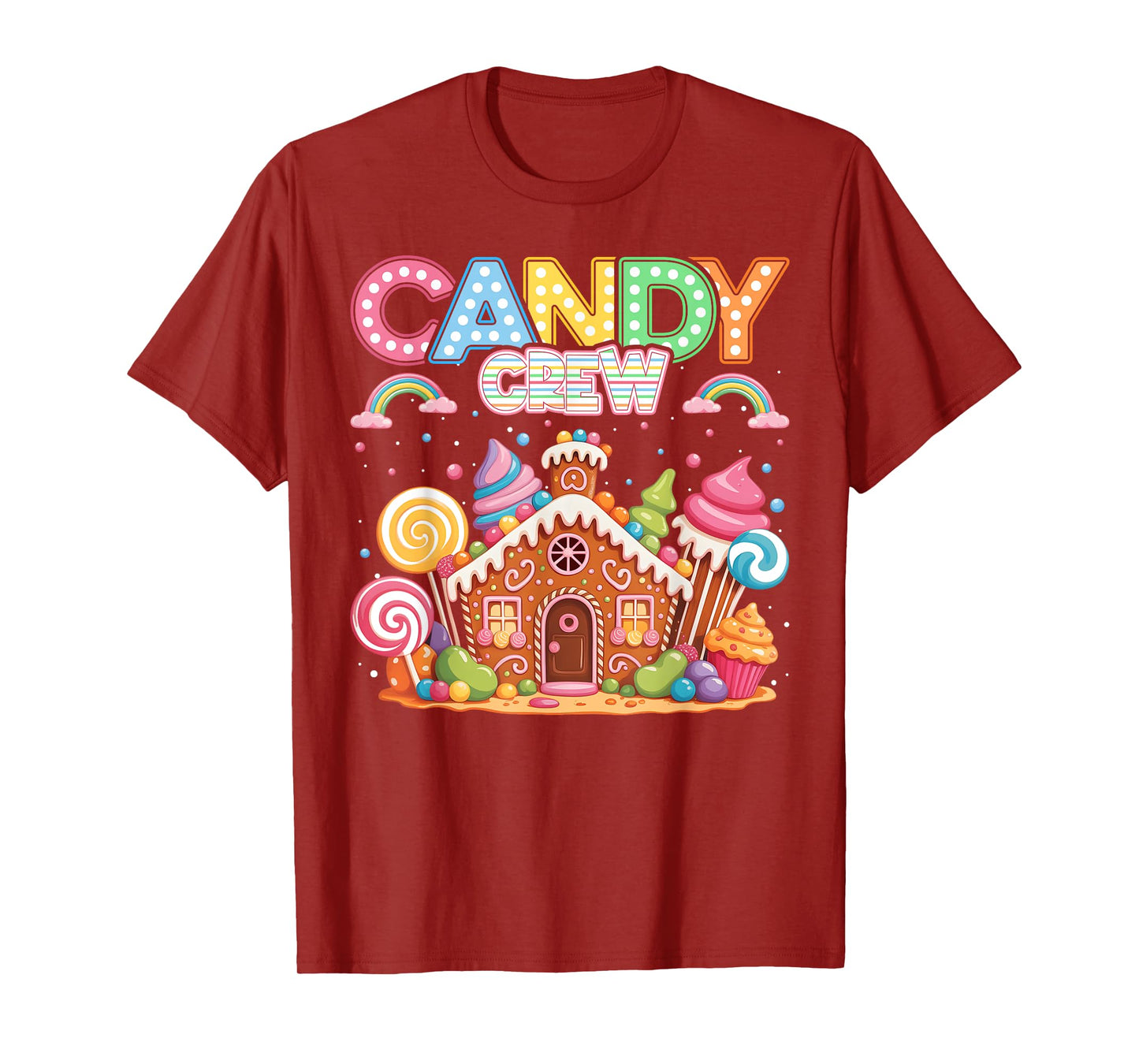 Merry Christmas Candy Crew Squad Matching Xmas Boy Girl Kid T-Shirt