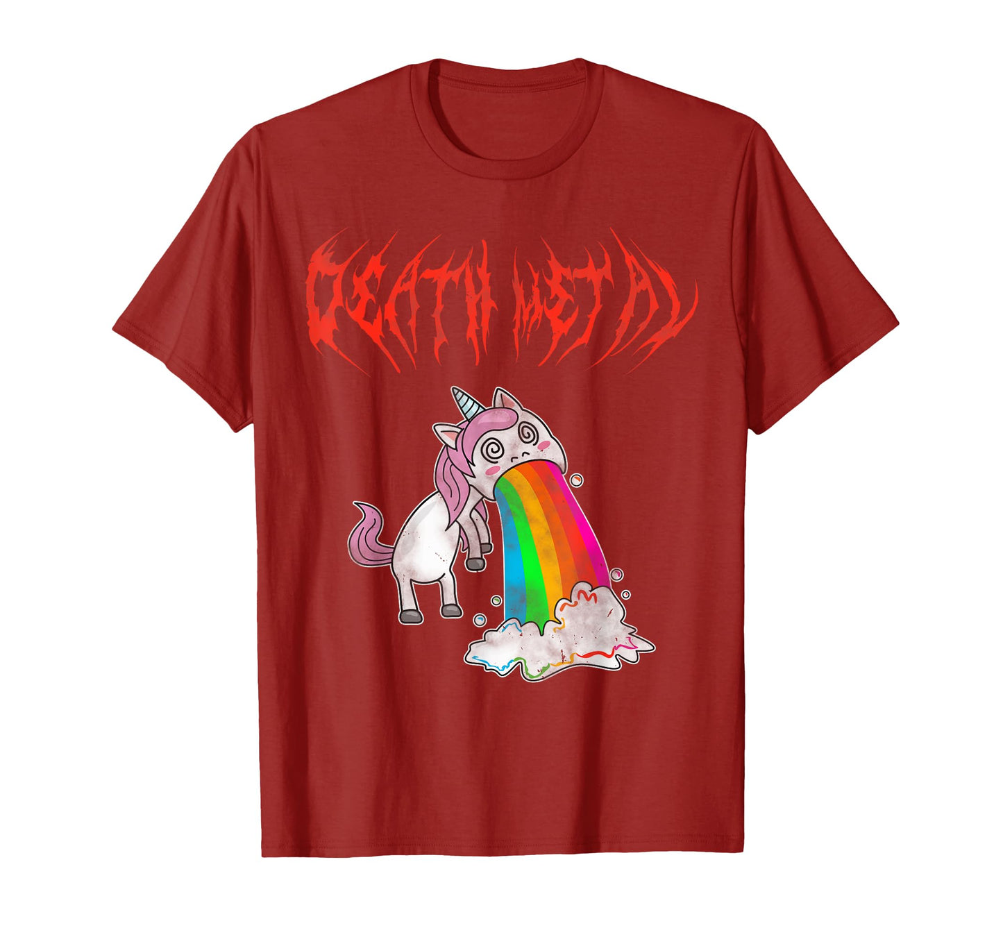 Metal Festival Puking Unicorn Death Metal Unicorn Metalcore T-Shirt