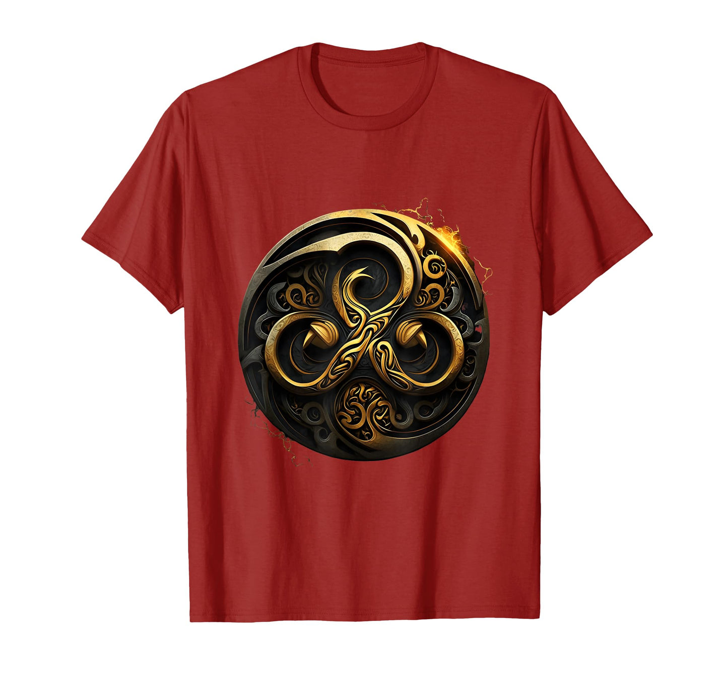 Triskelion Tattoo Art in Celtic BDSM Style T-Shirt
