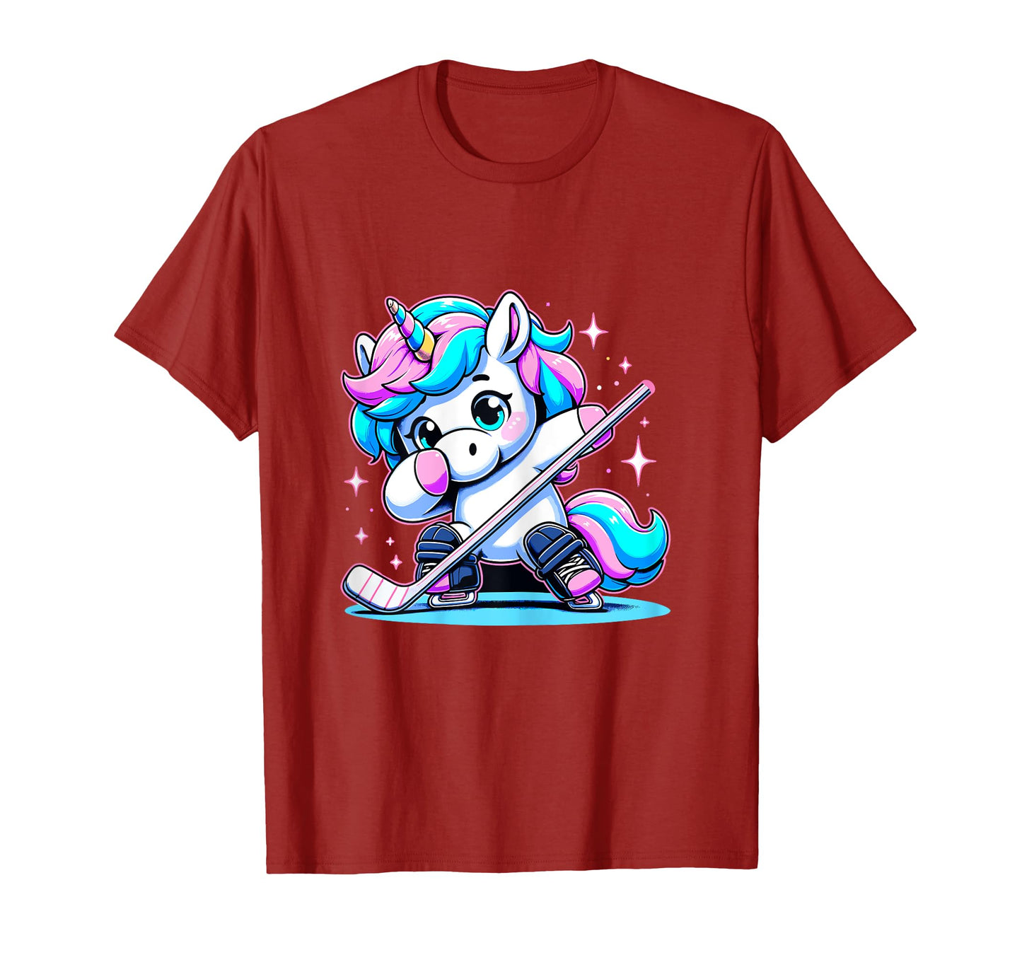 Ice Hockey Unicorn Kawaii Ice Hockey Sister Mom T-Shirt