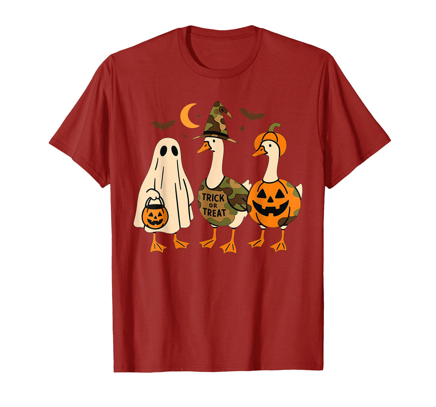 Funny Duck Duck Boo Halloween Costume Duck T-Shirt
