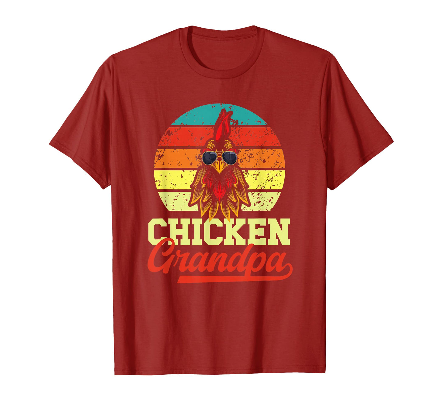 Chicken Grandpa Retro Chicken Owner Chicken Farmer T-Shirt