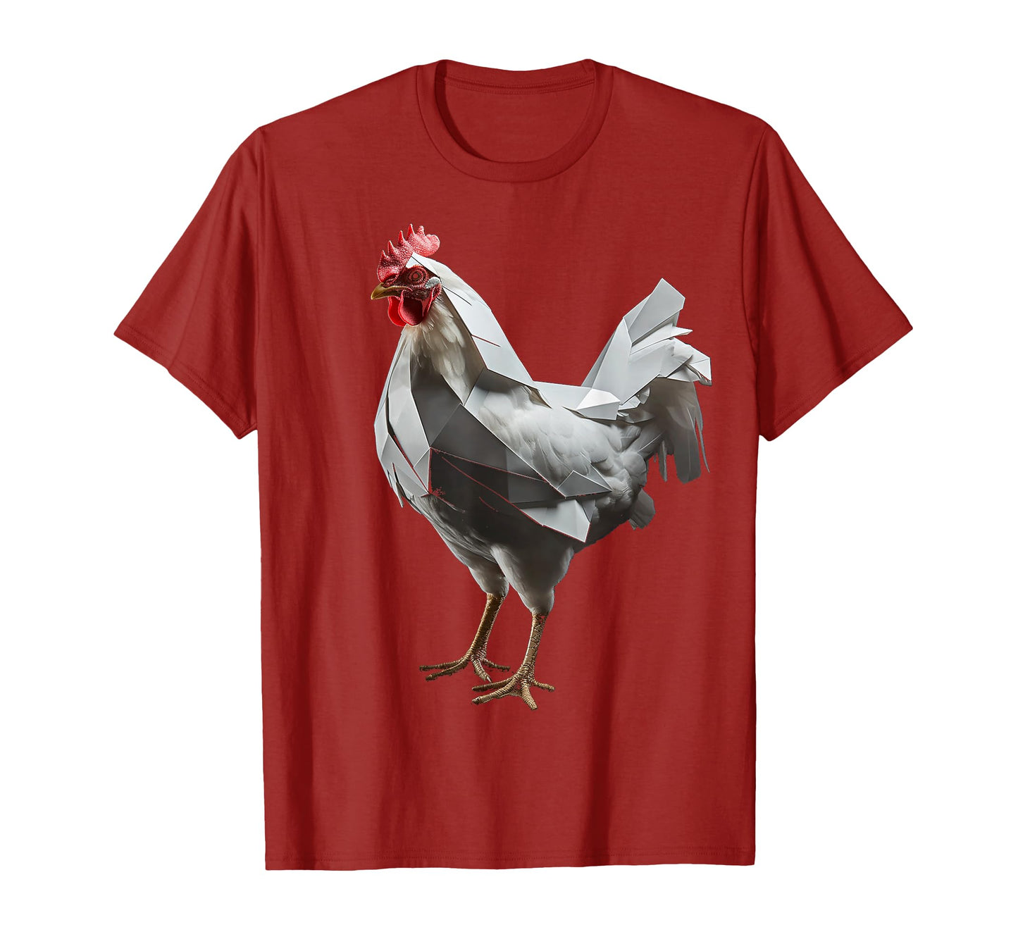 Chicken Art Polygon Animal Graphic Chicken T-Shirt