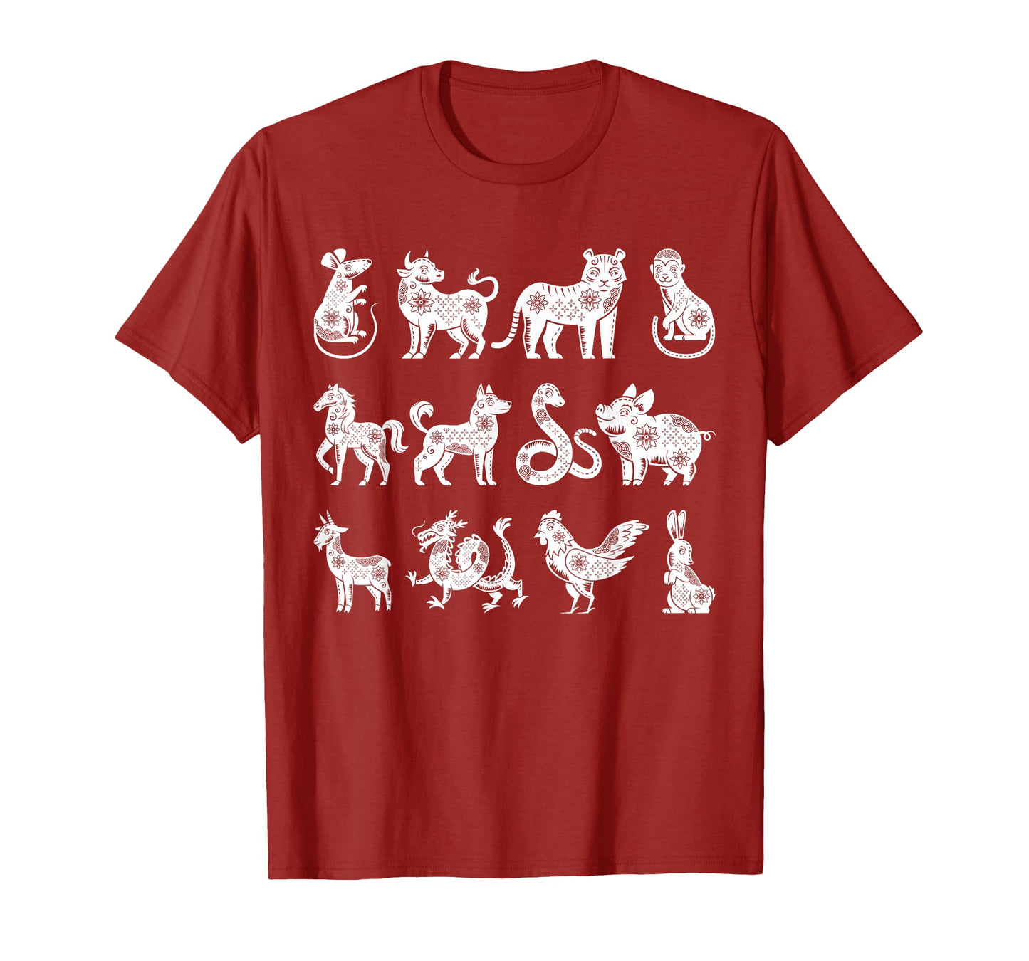 Chinese Zodiac Signs Lunar Chinese New Year T-Shirt
