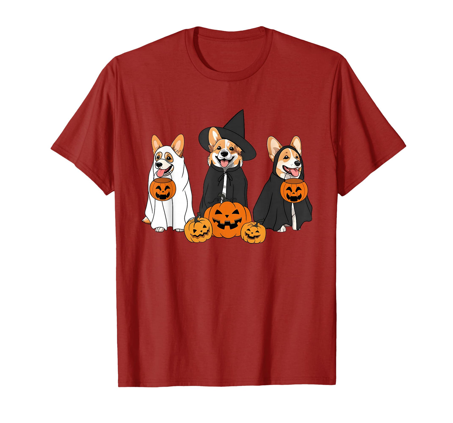 Funny Halloween Ghost Dog Pumpkin Spooky Season T-Shirt