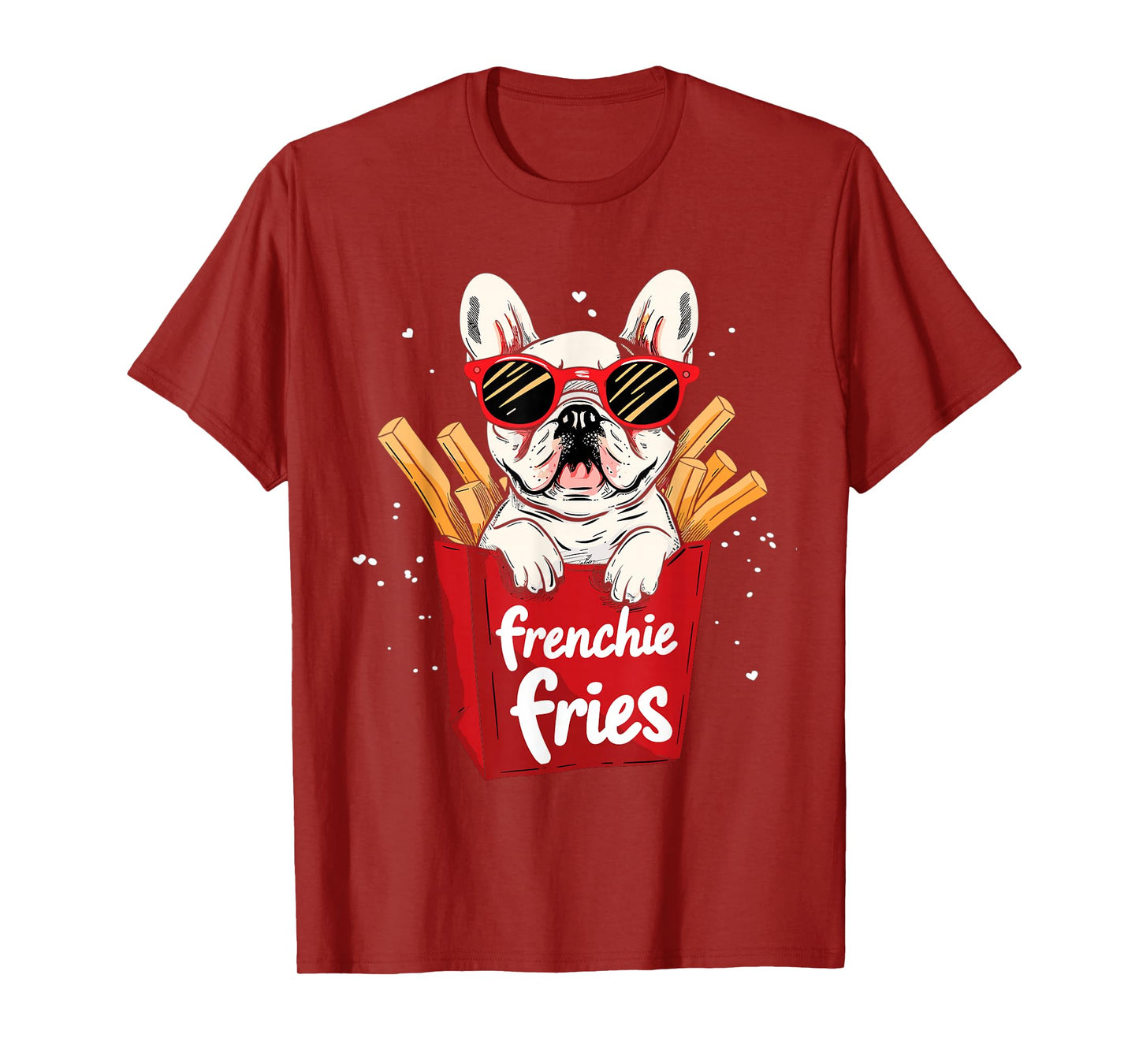 Frenchie Fries French Bulldog Funny Dog Lover Women T-Shirt