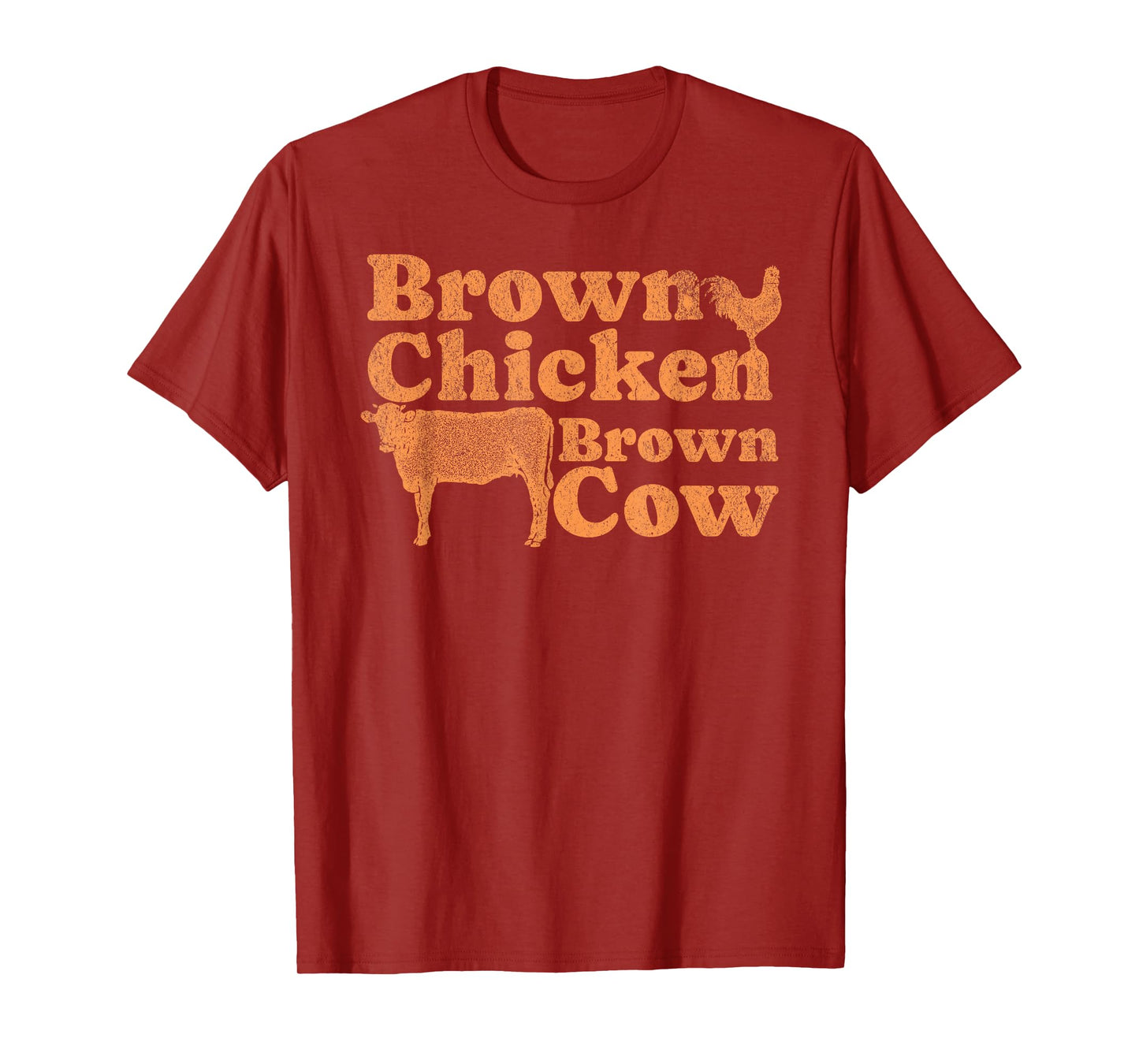 1970s Music Bow Chicka Wow Wow Joke Brown Chicken Brown Cow T-Shirt