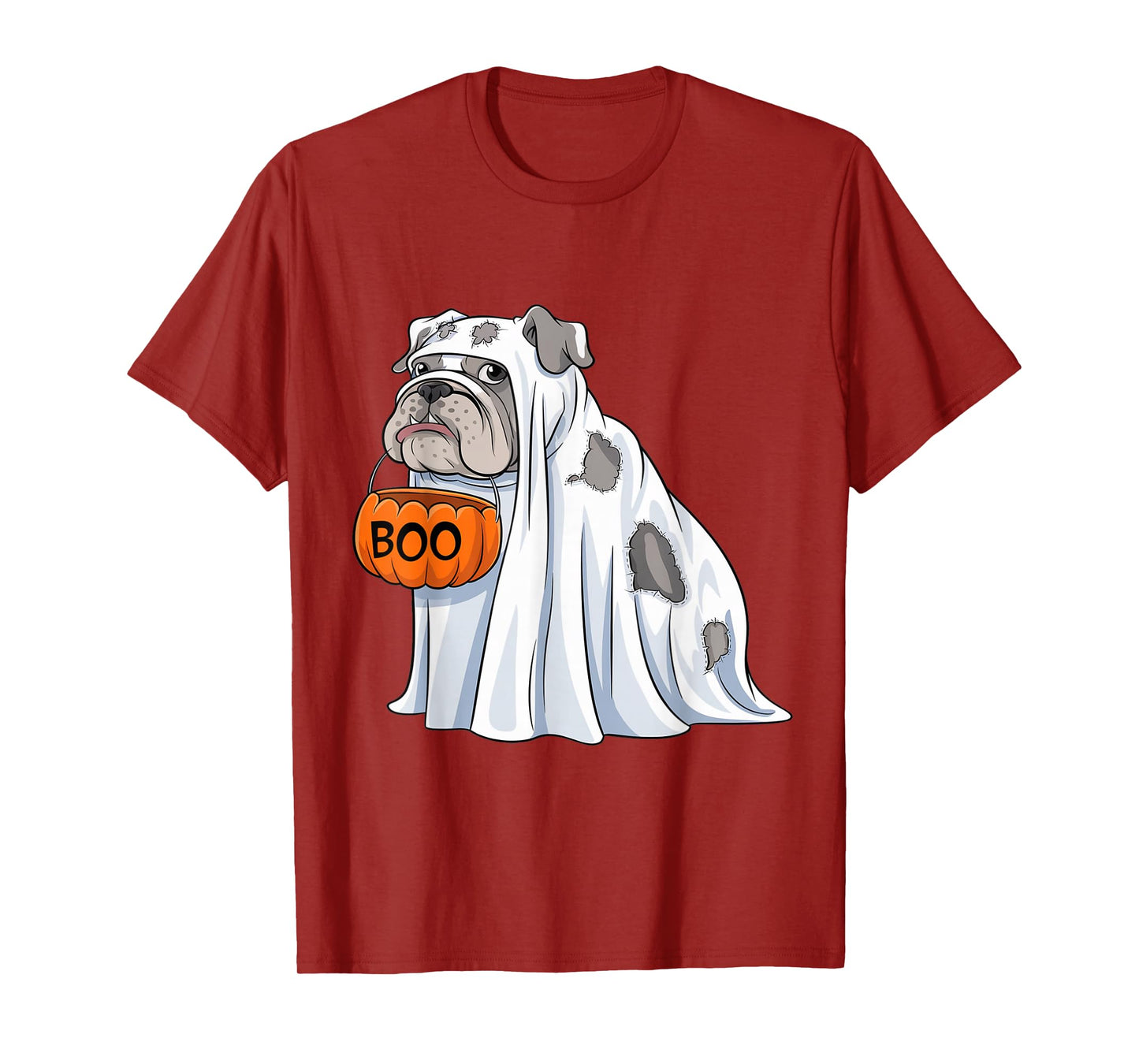 Halloween Dog English Bulldog Cute Ghost Costume Boo T-Shirt