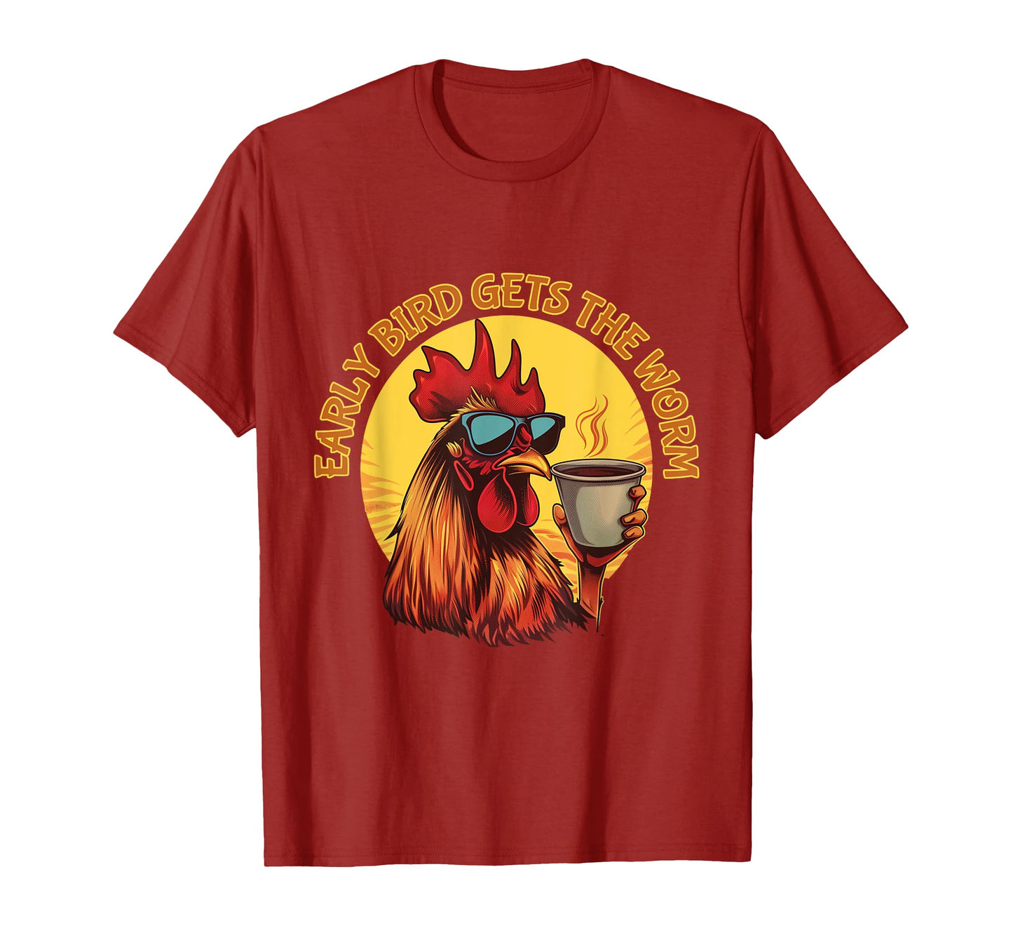 Funny Early Bird Morning Coffee Hustler T-Shirt