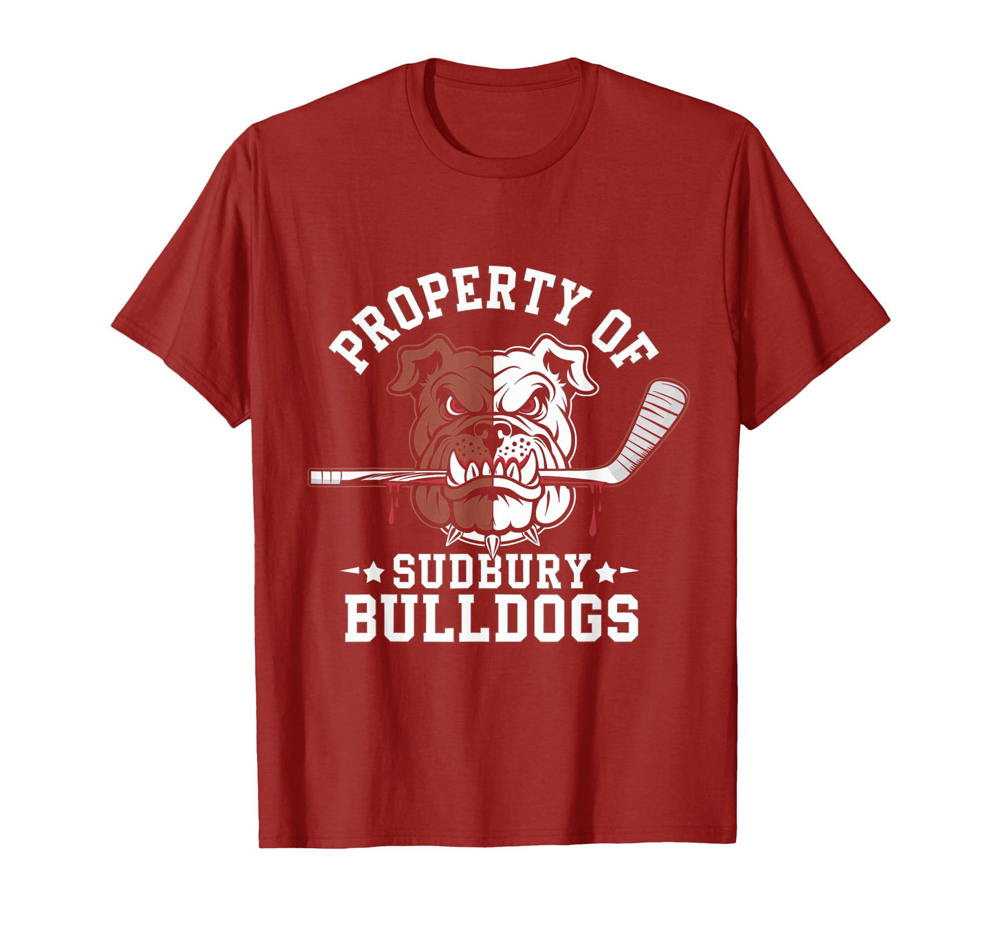 Property of Sudbury Bulldog Funny Hockey Dog Lover Funs T-Shirt for Men Women