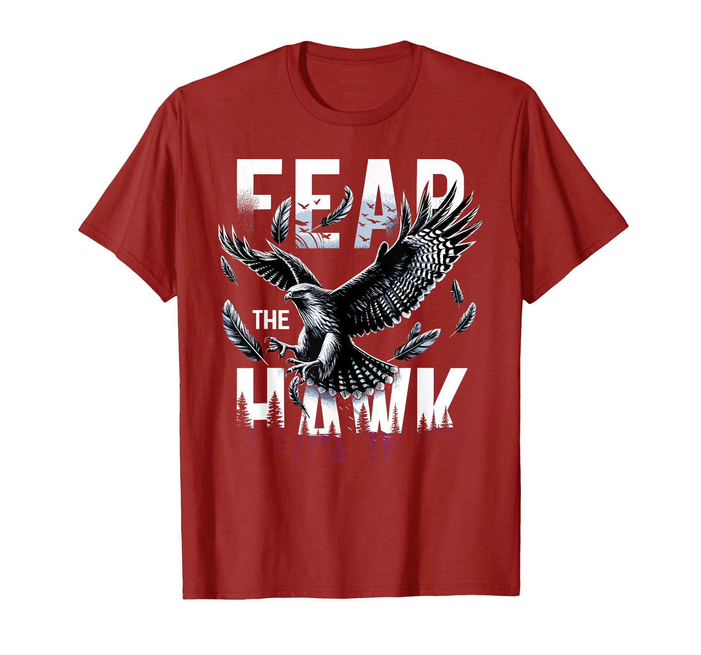 Fear The HAWK T-Shirt HAWKS Girls Boys Hawks T-Shirt