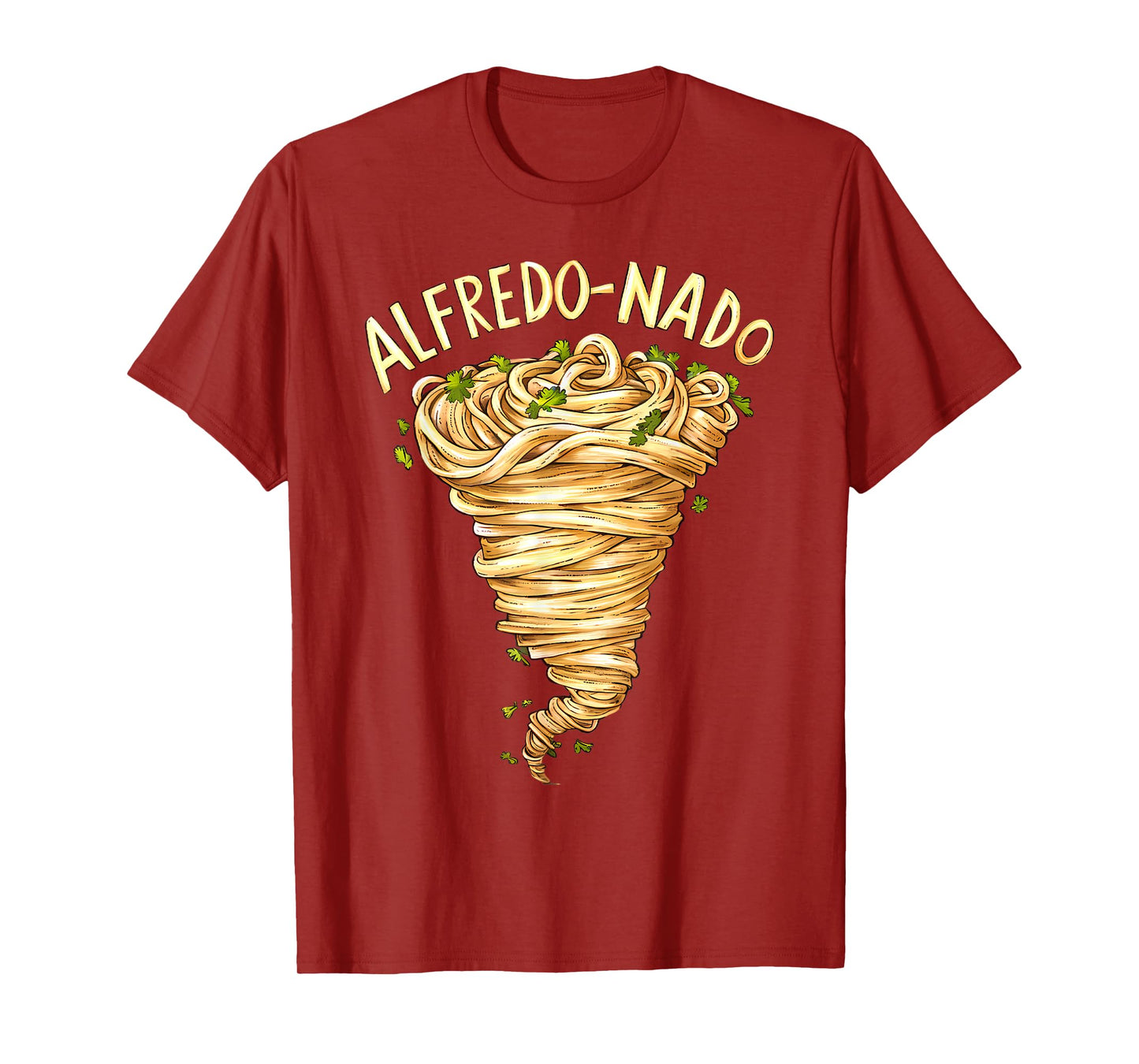 Alfredo Pasta Lover Food Fettuccine Sauce Tornado T-Shirt