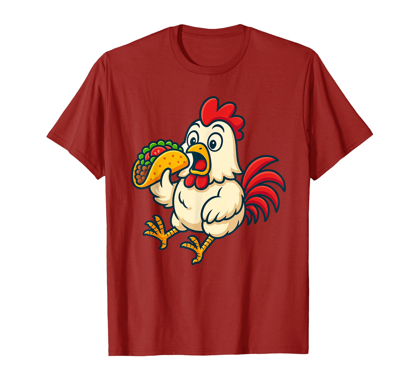 Chicken Eating Taco T-Shirt