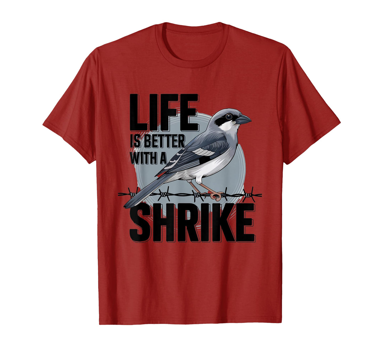 Shrike – Unique Birdwatching Design T-Shirt