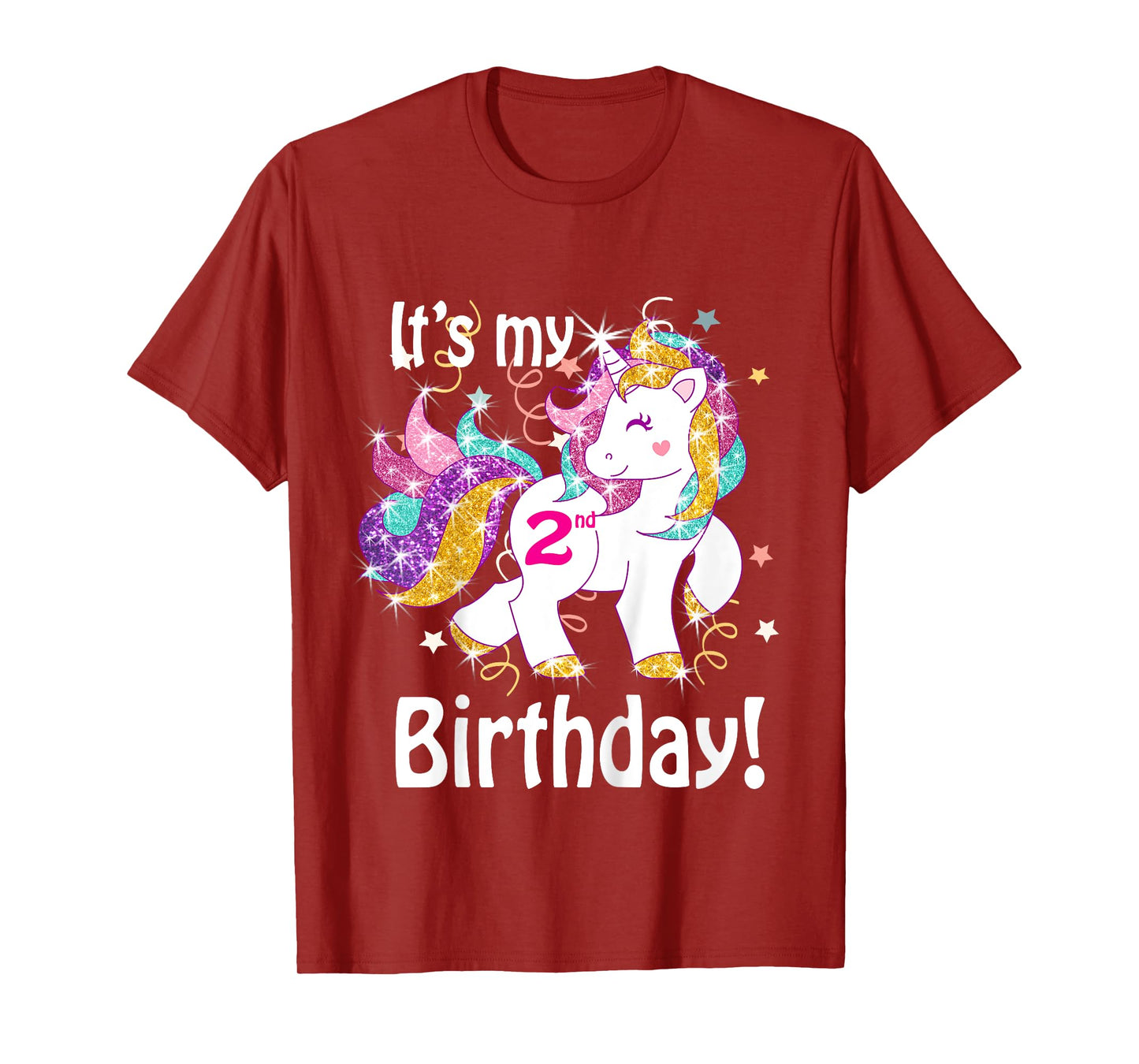 Its My 2nd Birthday Unicorn Outfits for toddler girls gift T-Shirt