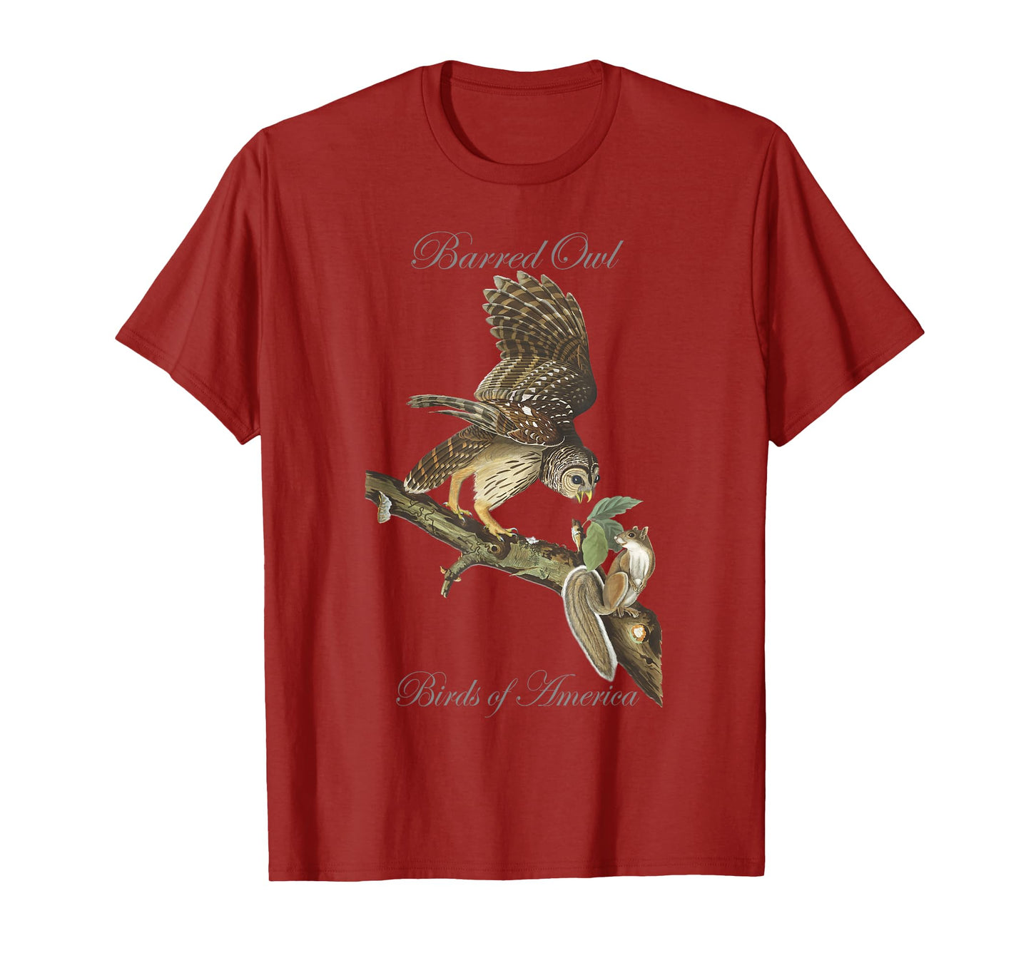 Barred Owl - Birds of America Series Audubon T-Shirt T-Shirt