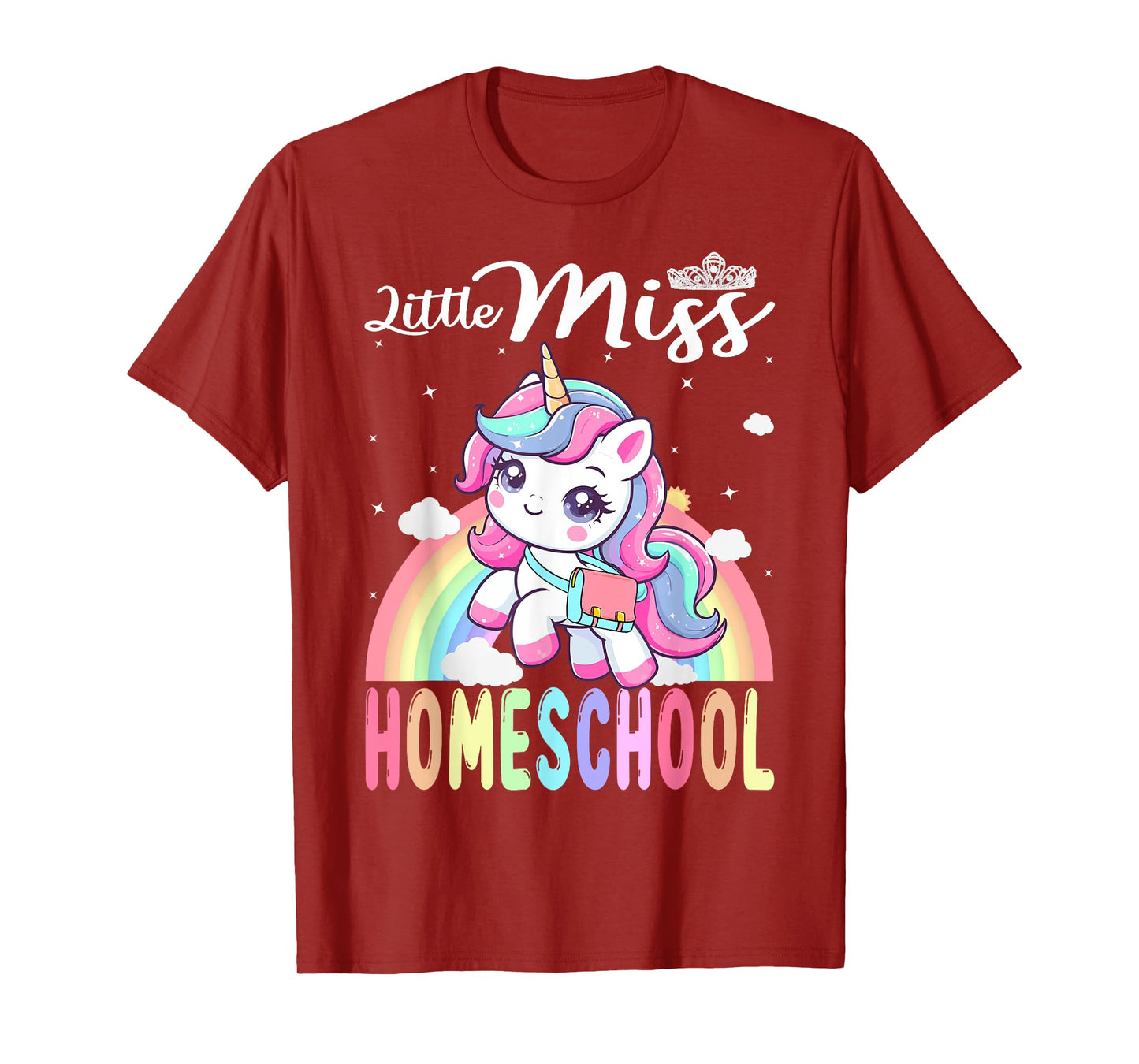 Little Miss Homeschool Back To School Girls Homeschool T-Shirt