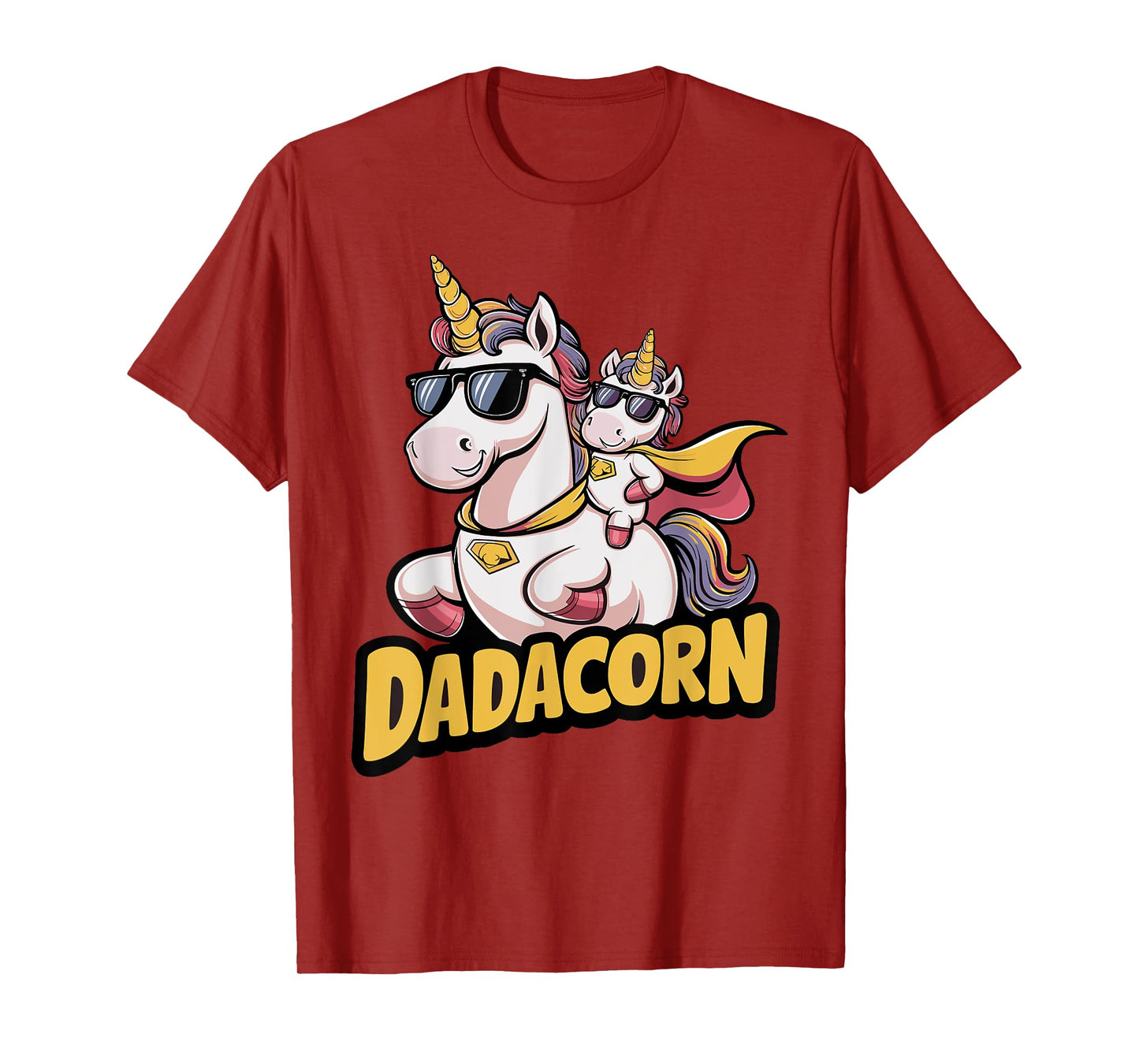 Dadacorn Unicorn Dad and Kid - Best Father's Day Funny T-Shirt