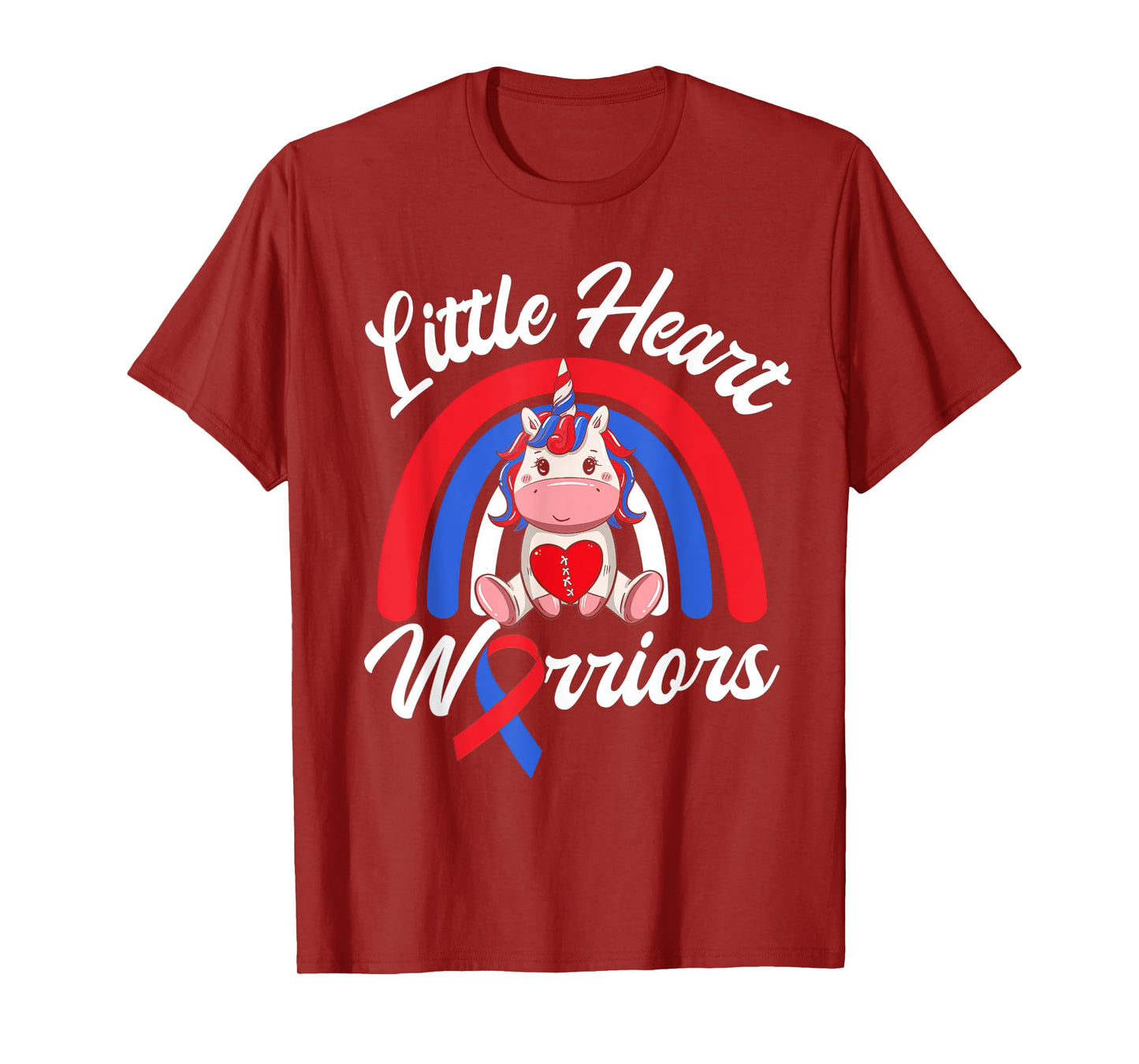 Kids CHD Awareness - Little Heart Warrior Magical Unicorn T-Shirt