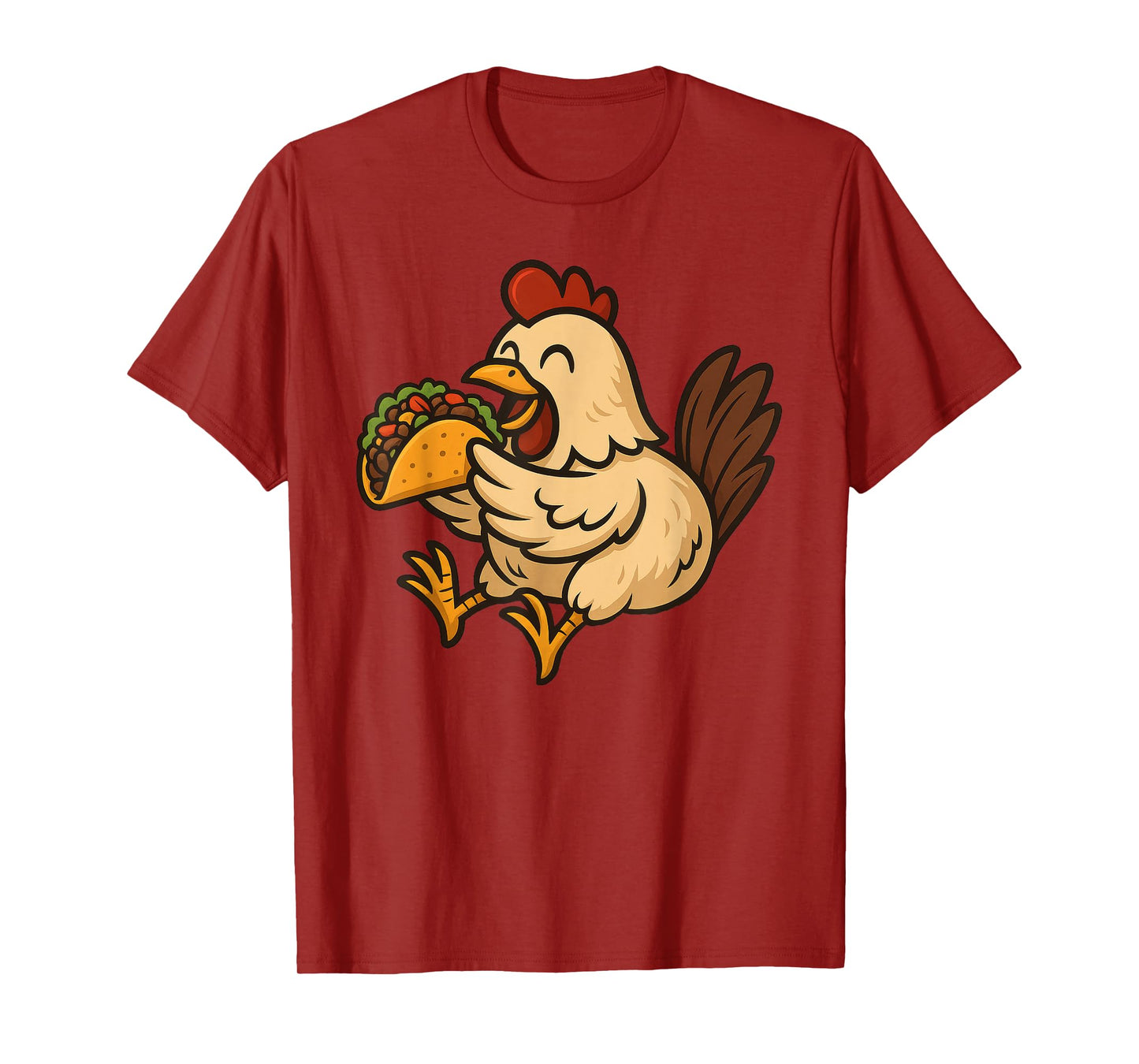 Chicken Eating Taco T-Shirt