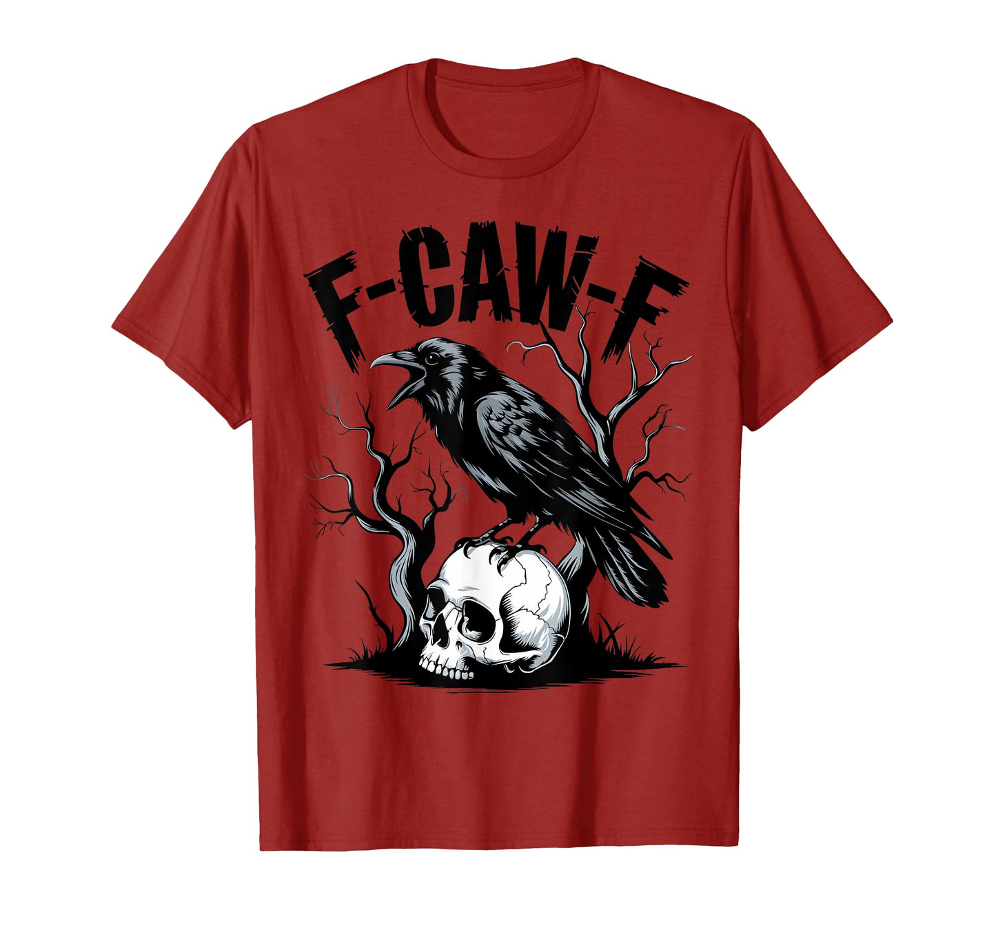 Black Crow, F-Caw-F Funny Black Bird T-Shirt