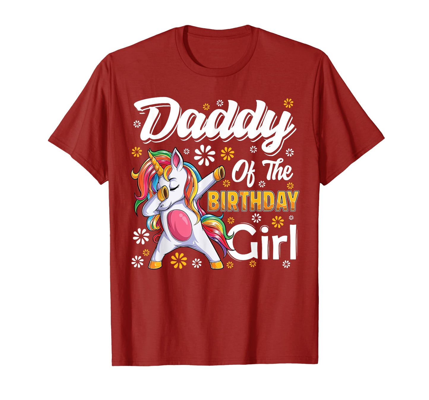 awesome dabbing unicorn birthday Daddy Family Matching T-Shirt