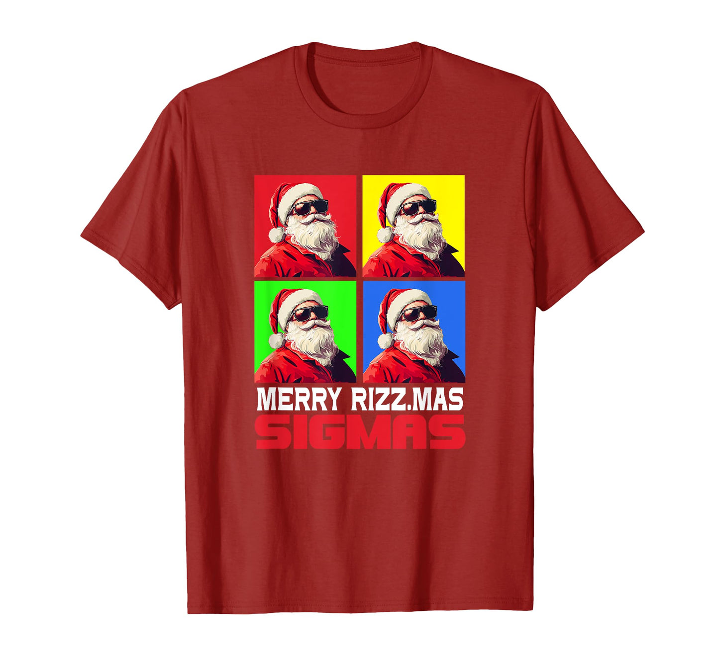 Merry Rizzmas Sigmas - Xmas Christmas Santa Claus T-Shirt