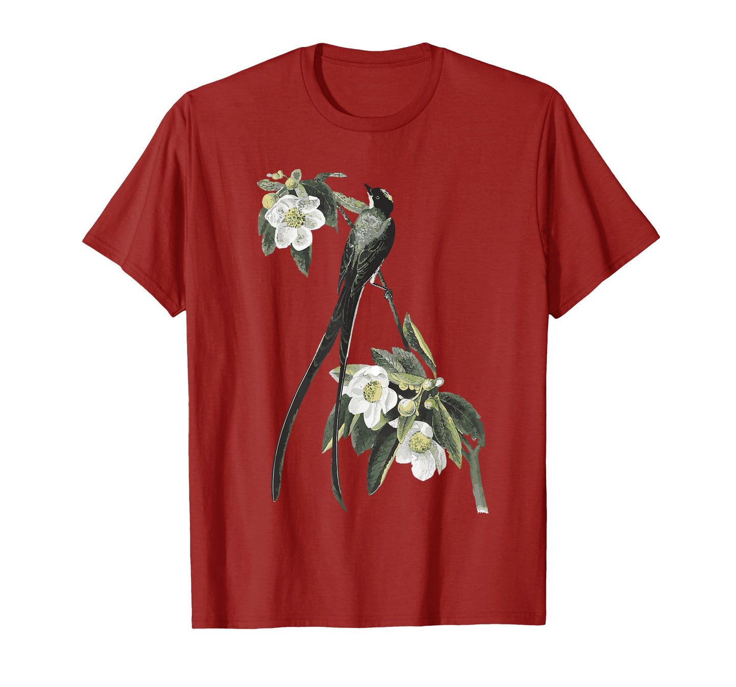 Fork Tailed Flycatcher Scissortail Garden Flower Bird Lover T-Shirt