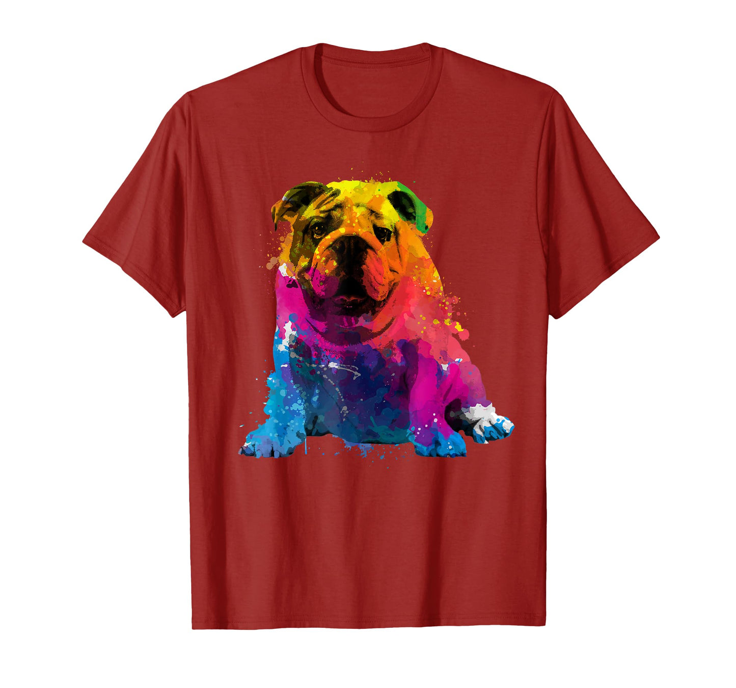Cool Bulldog Art For Men Women Dog English Bulldog Lover T-Shirt