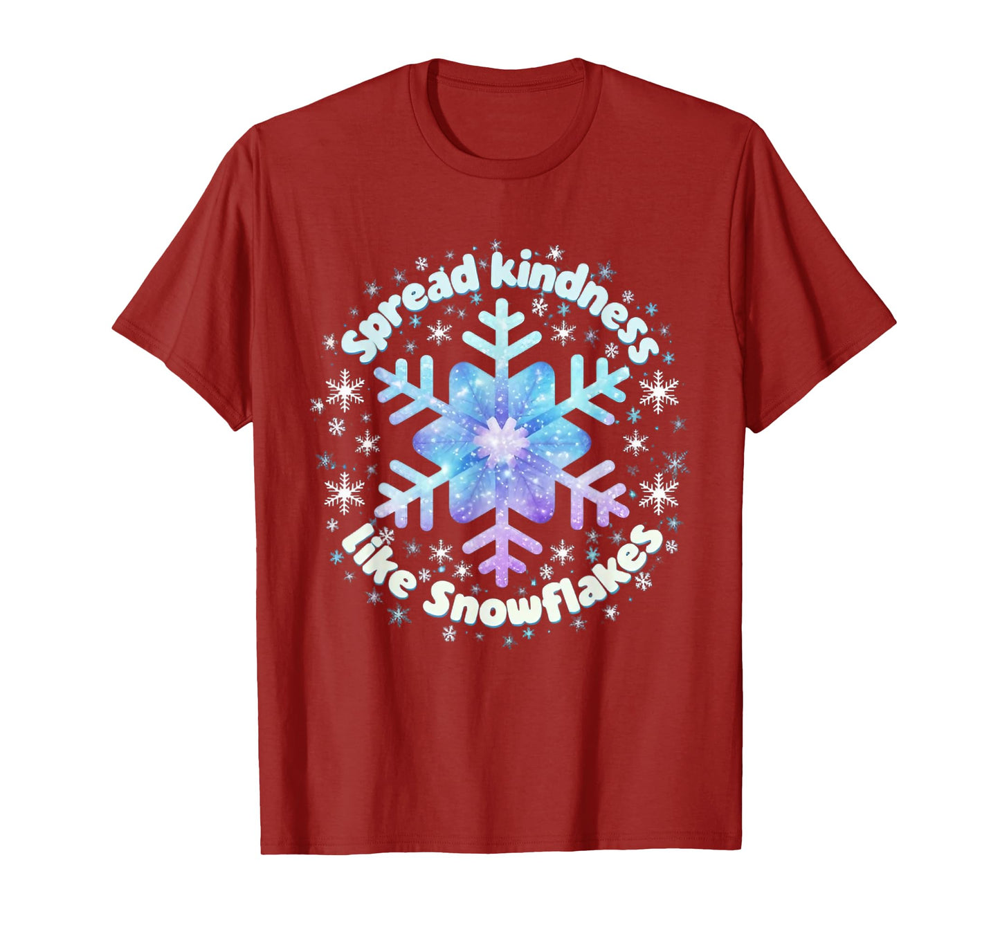 Spread Kindness Like Snowflakes Christmas Teacher Unity Day T-Shirt