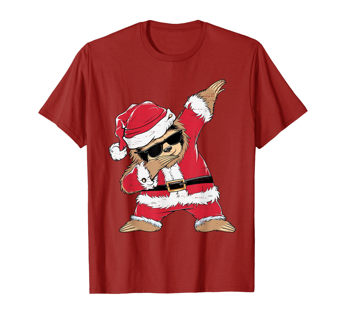Dabbing Santa Sloth Merry Slothmas Christmas Kids Pajama T-Shirt