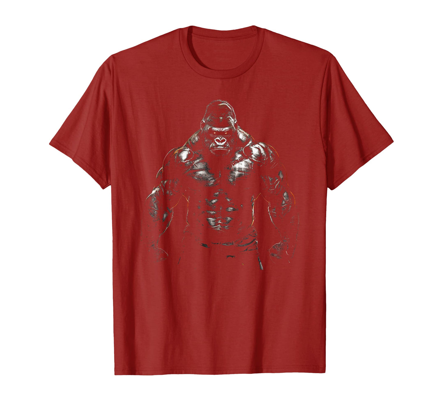 Gorilla Monkey Gym Wear Bodybuilding Workout Motivation T-Shirt