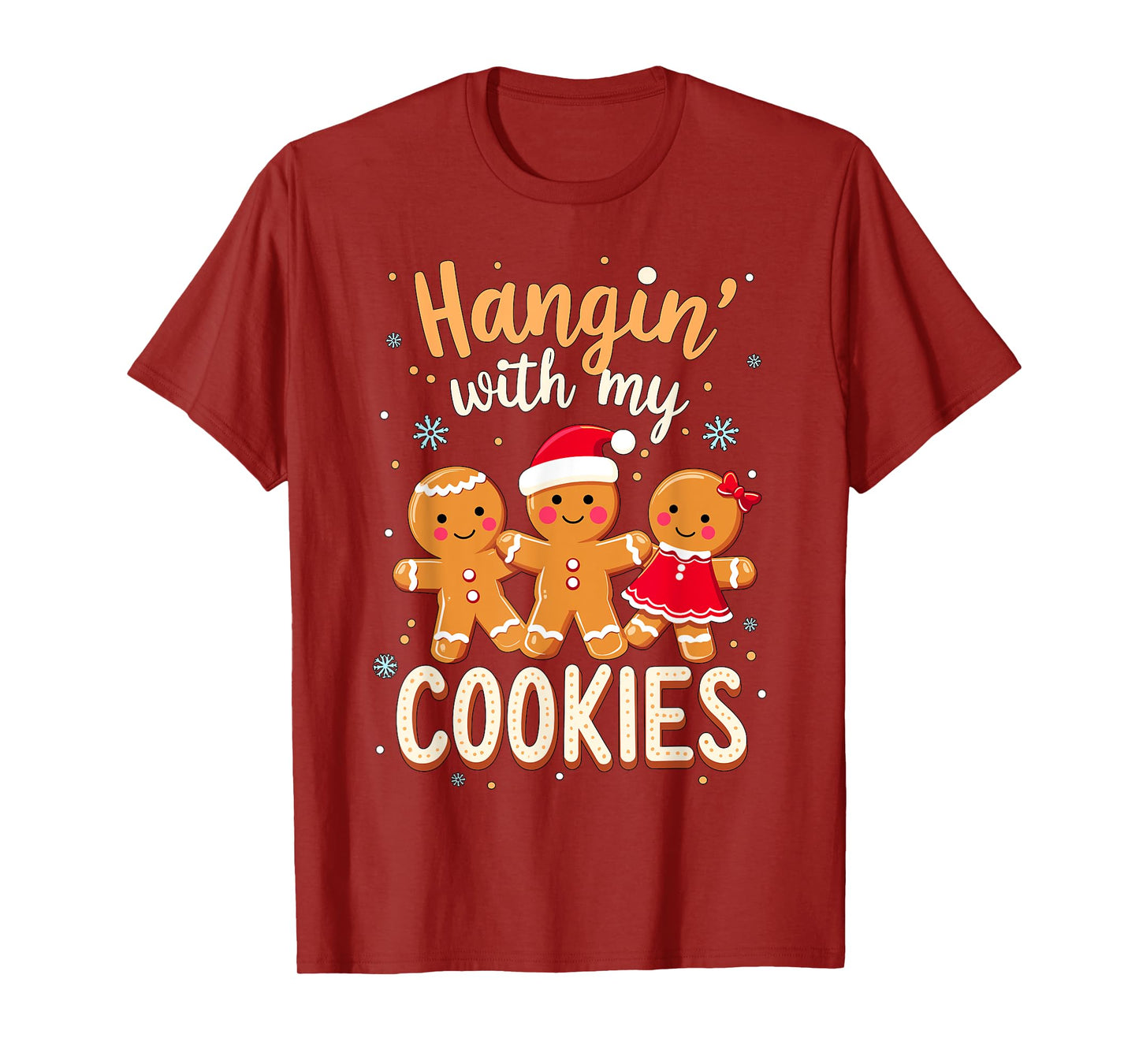 Hanging with my Cookies Christmas Costume Xmas T-Shirt