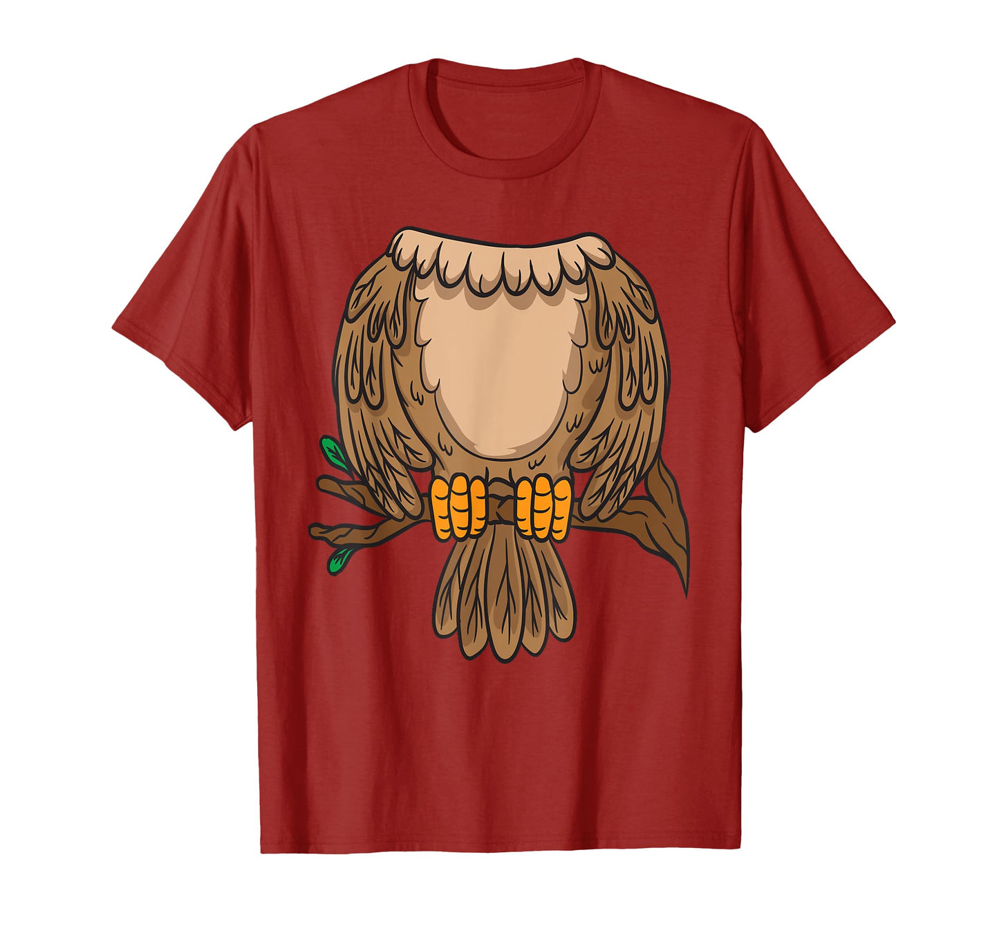 Funny Headless Owl Halloween Night Bird Costume Easy Outfit T-Shirt
