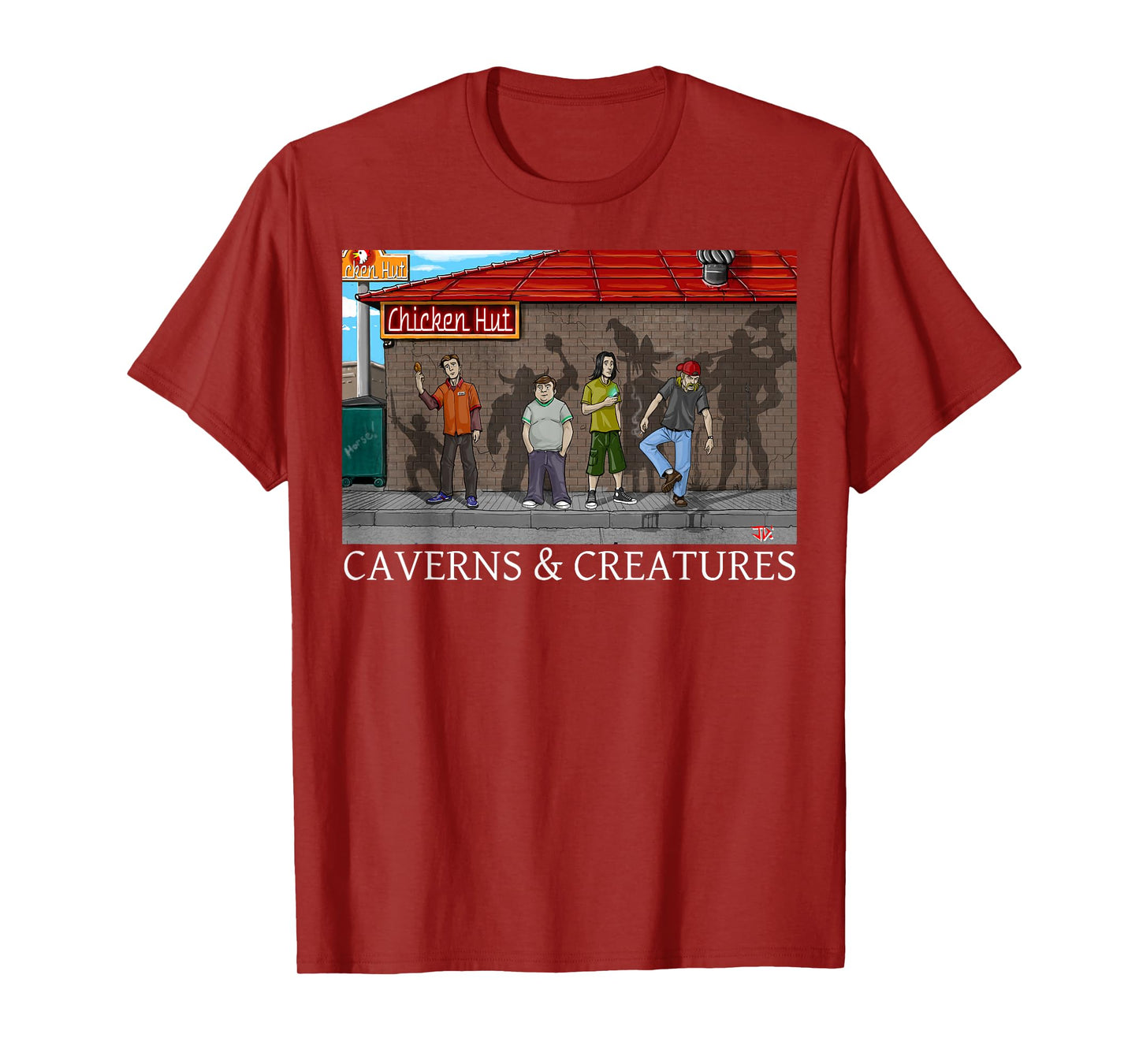 Chicken Hut Caverns & Creatures T-Shirt