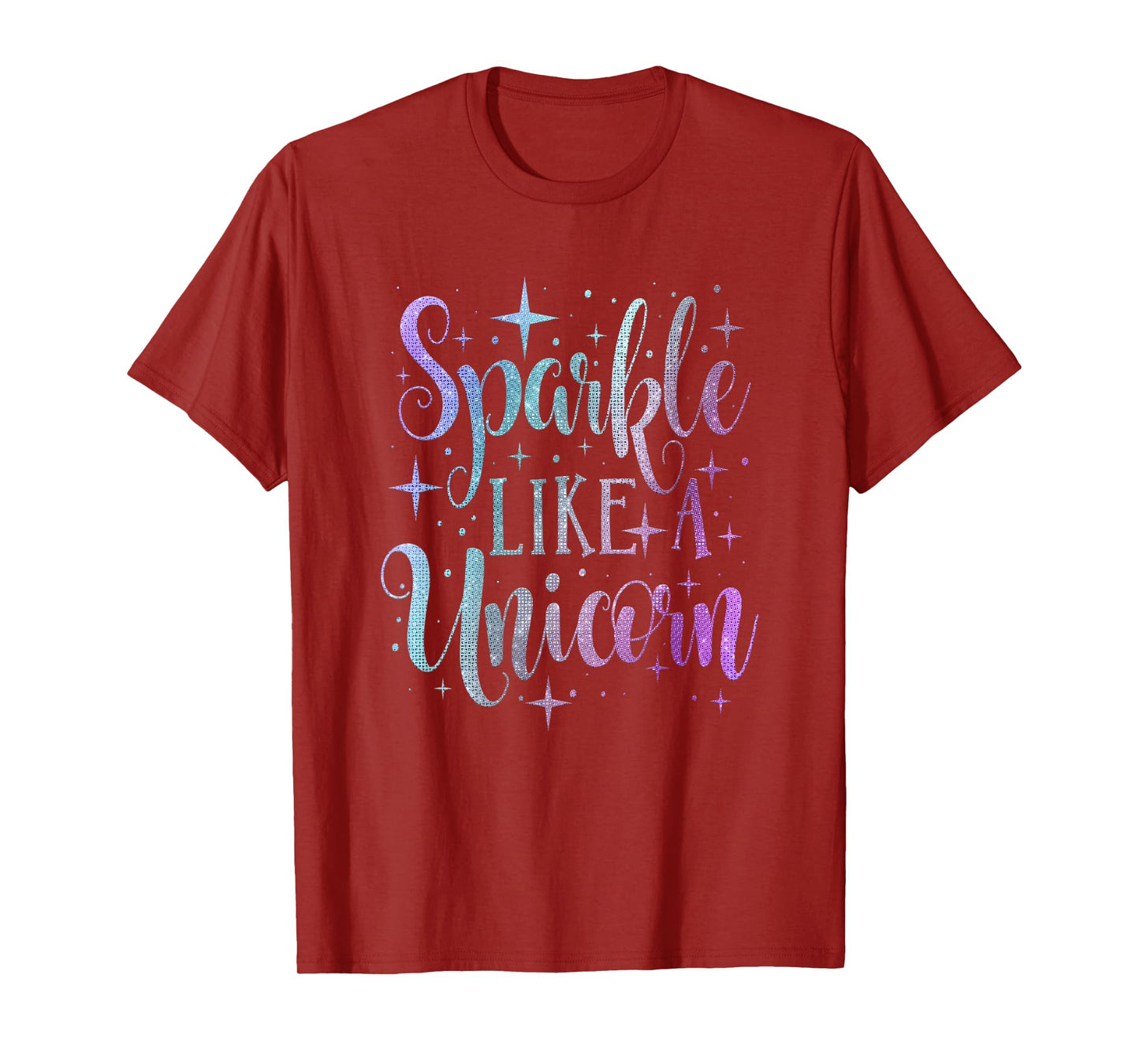 Sparkle Like A Unicorn Shirt Girls Purple Teal Blush Ombre T-Shirt