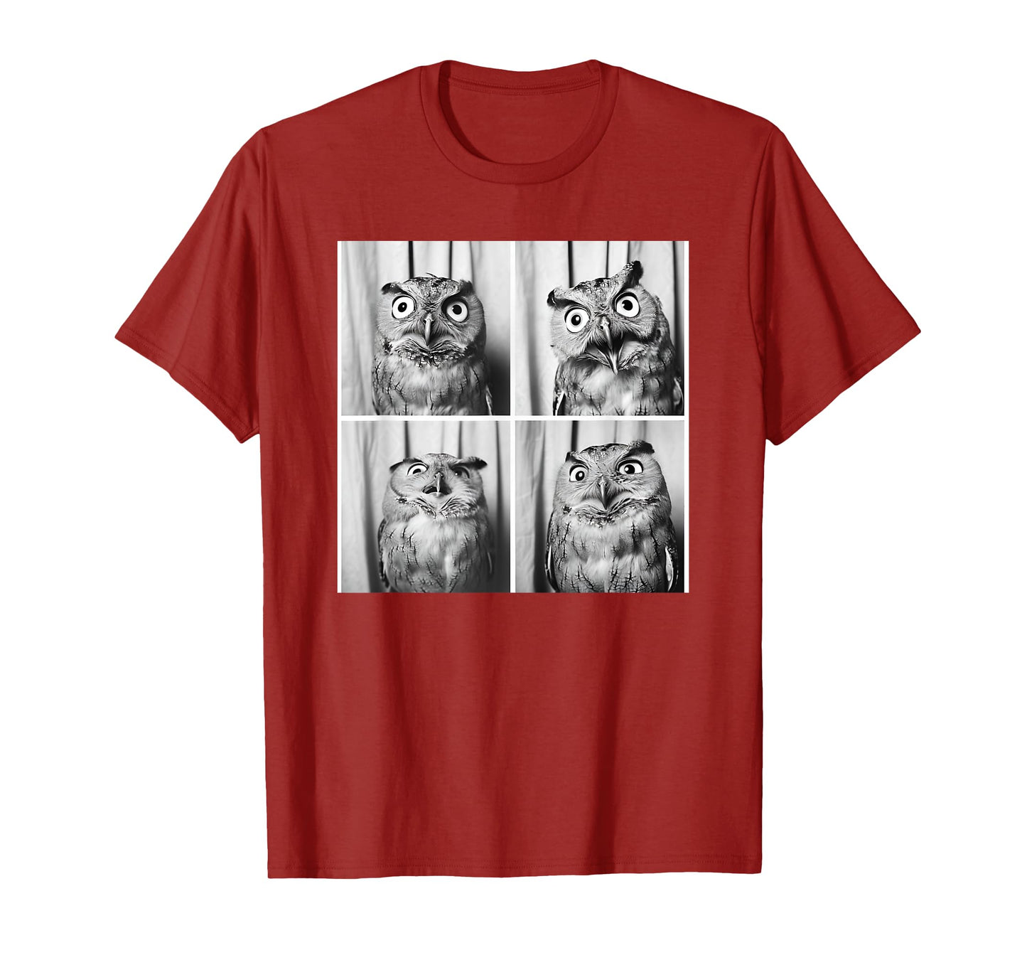 Unique Owl Nature Photography Men Women Kids Funny Owl Face Owl Lover Funny Bird Wildlife T-Shirt, Small