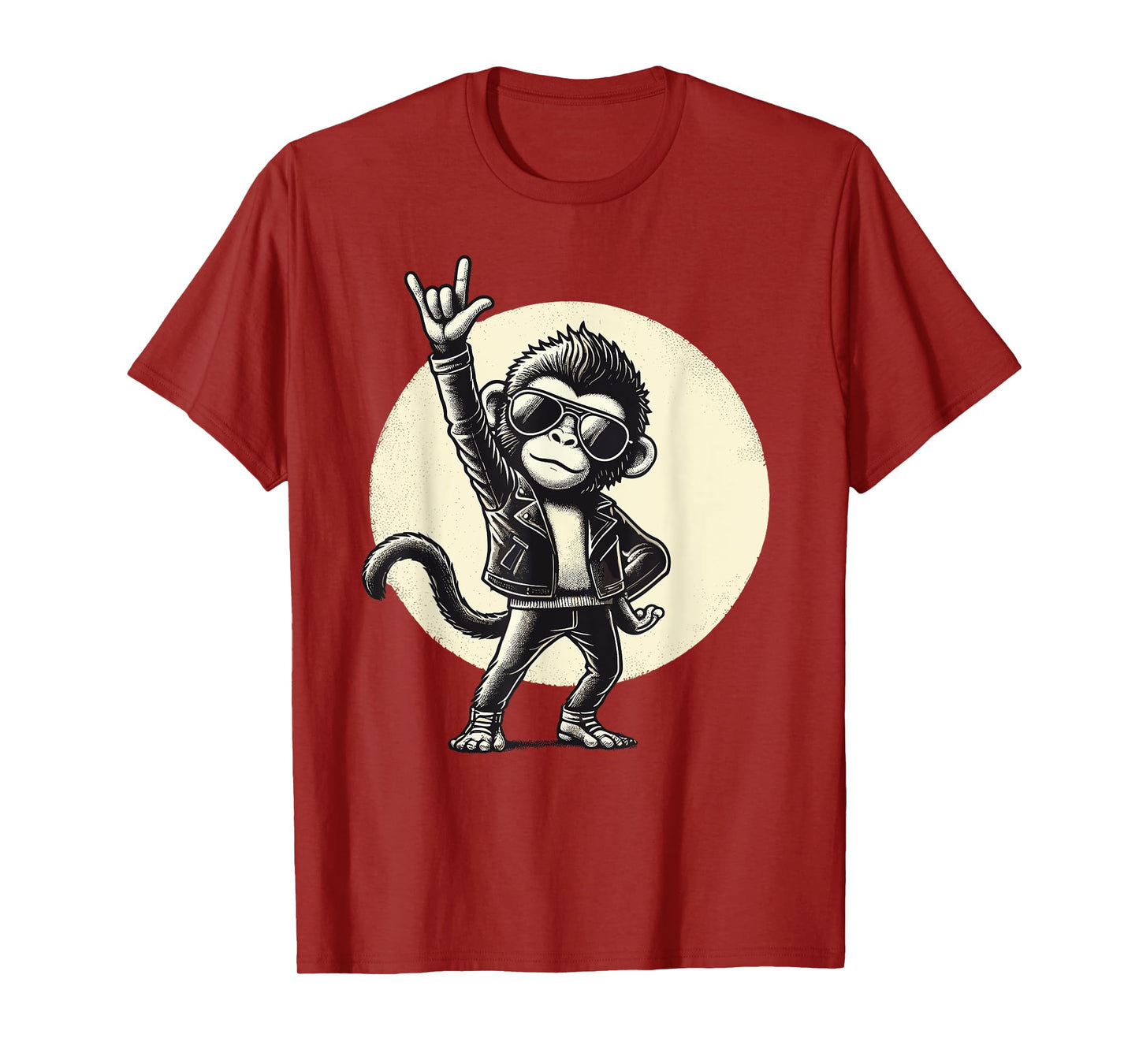 Rock Music, Funny Monkey, Rocker | Rock Hand, Heavy Metal T-Shirt