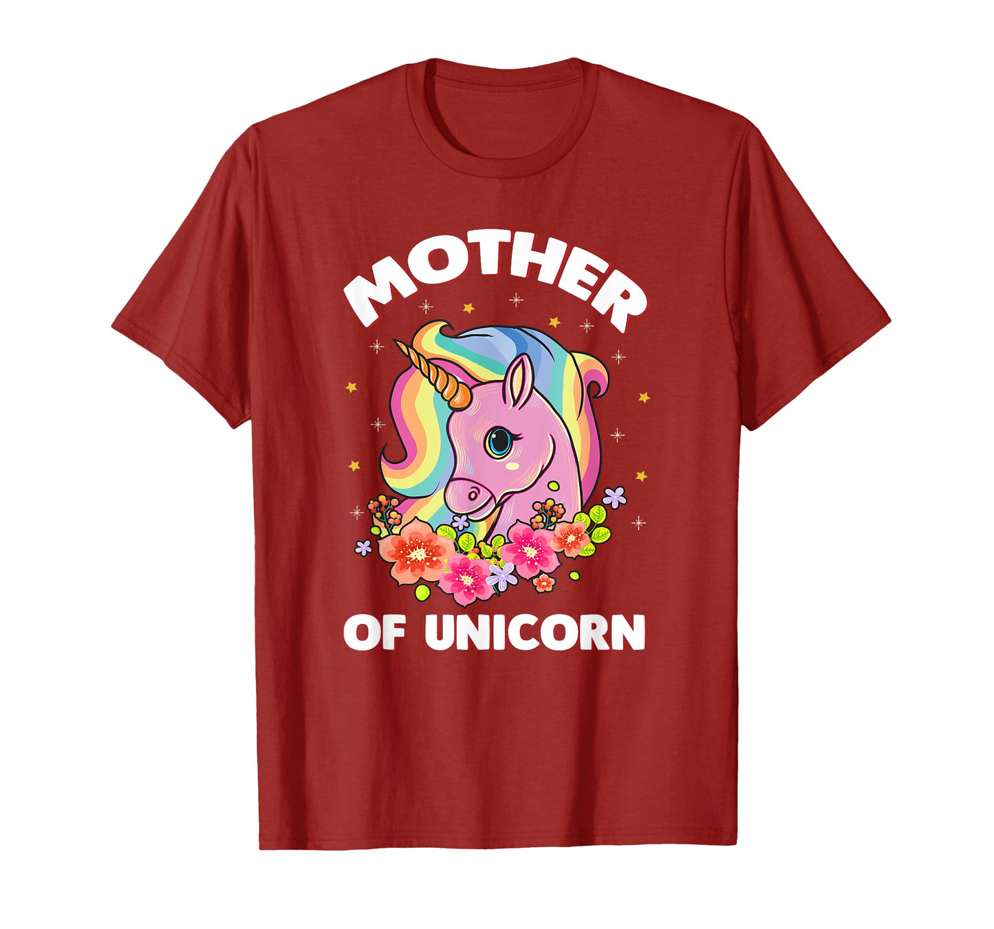 Mom Mother of Unicorn Daughter Son T Shirt Magical