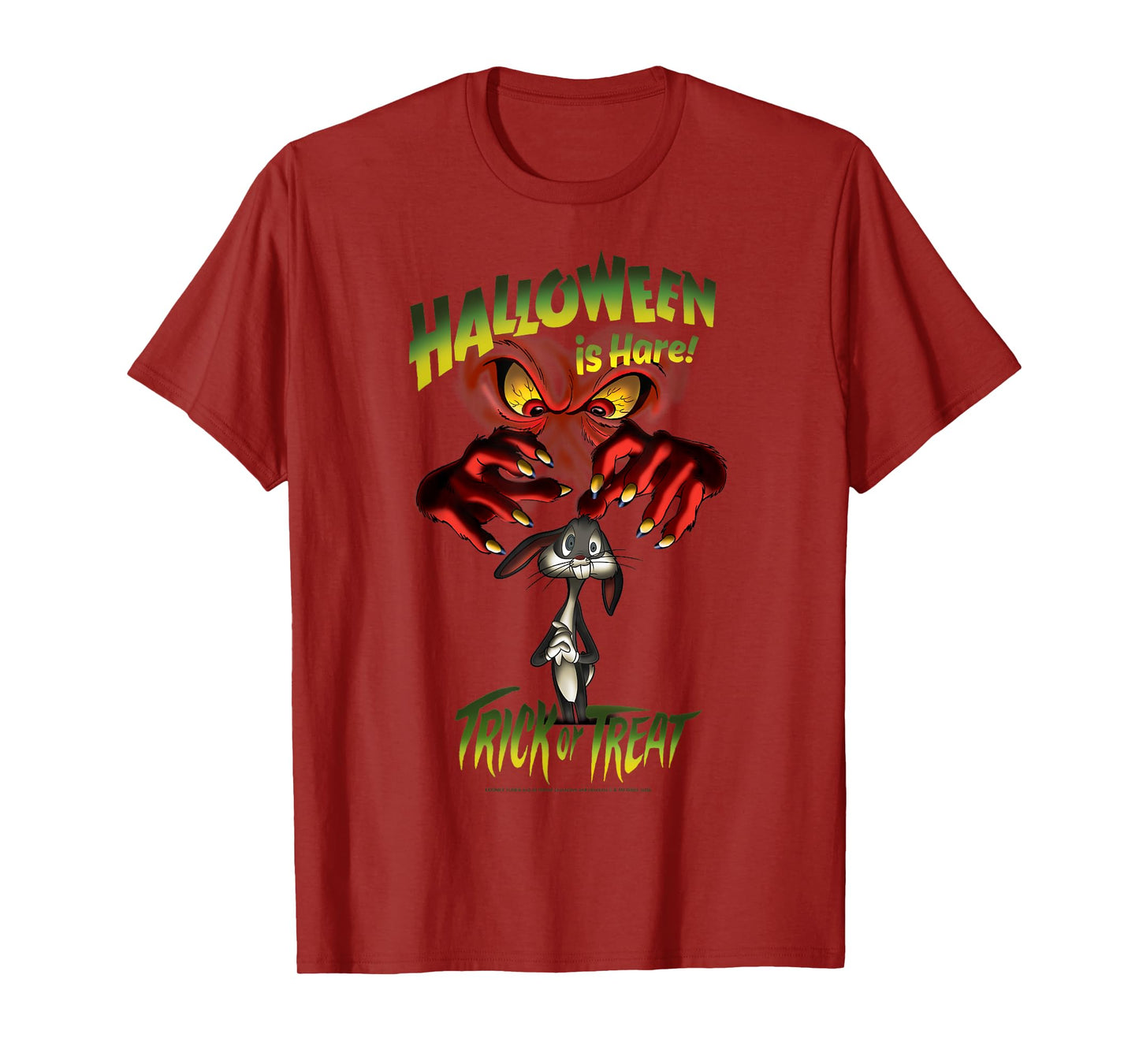 Looney Tunes Halloween Gossamer & Bugs Halloween Is Hare T-Shirt