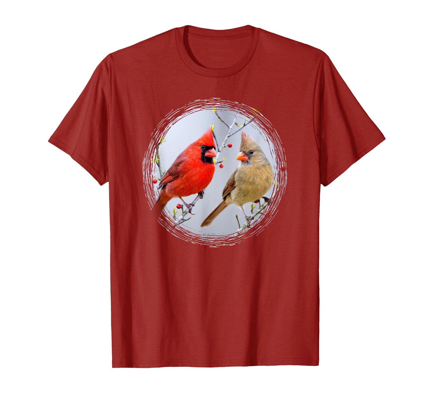 Cardinal Birds Birdwatching Lover Nature Wildlife T-Shirt