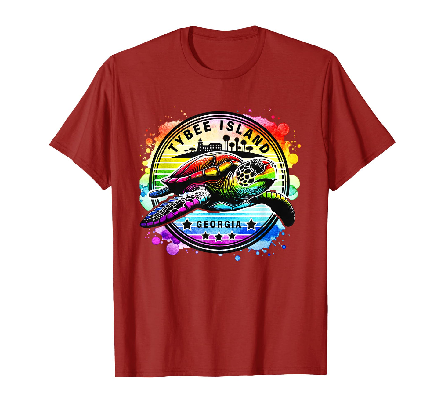 Tybee Island Georgia Sea Turtle GA T-Shirt