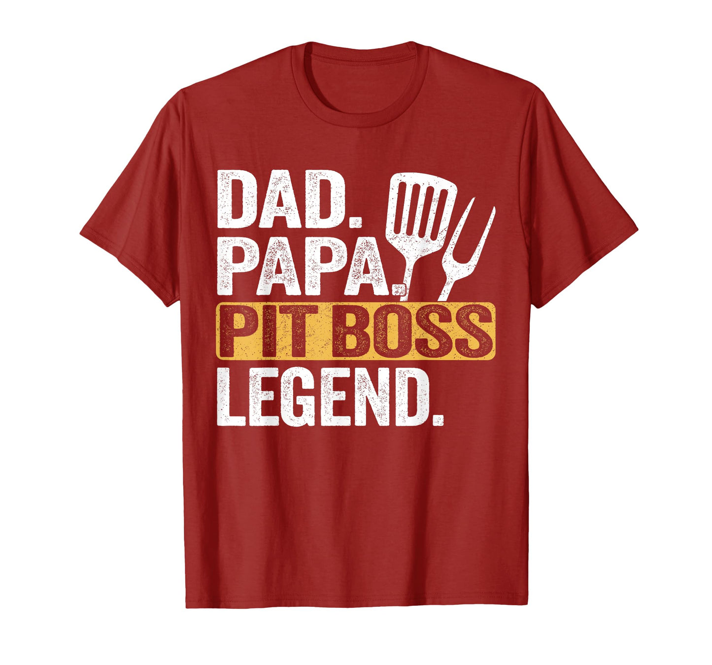 Daddy Papa Pit Boss Legend Funny Retro T-Shirt