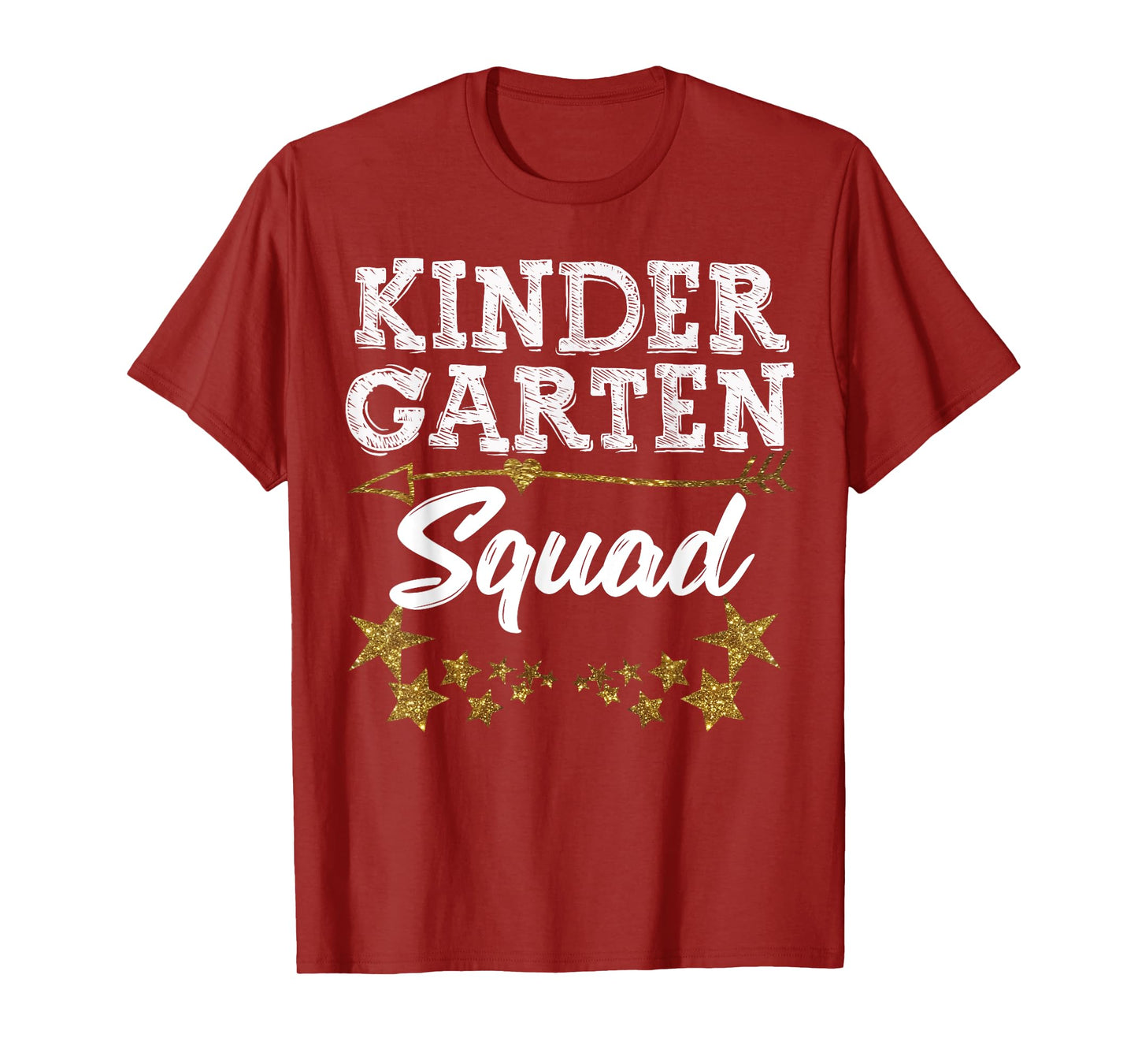 Kindergarten Squad Gold Star Fun Kids Back To School Tee T-Shirt