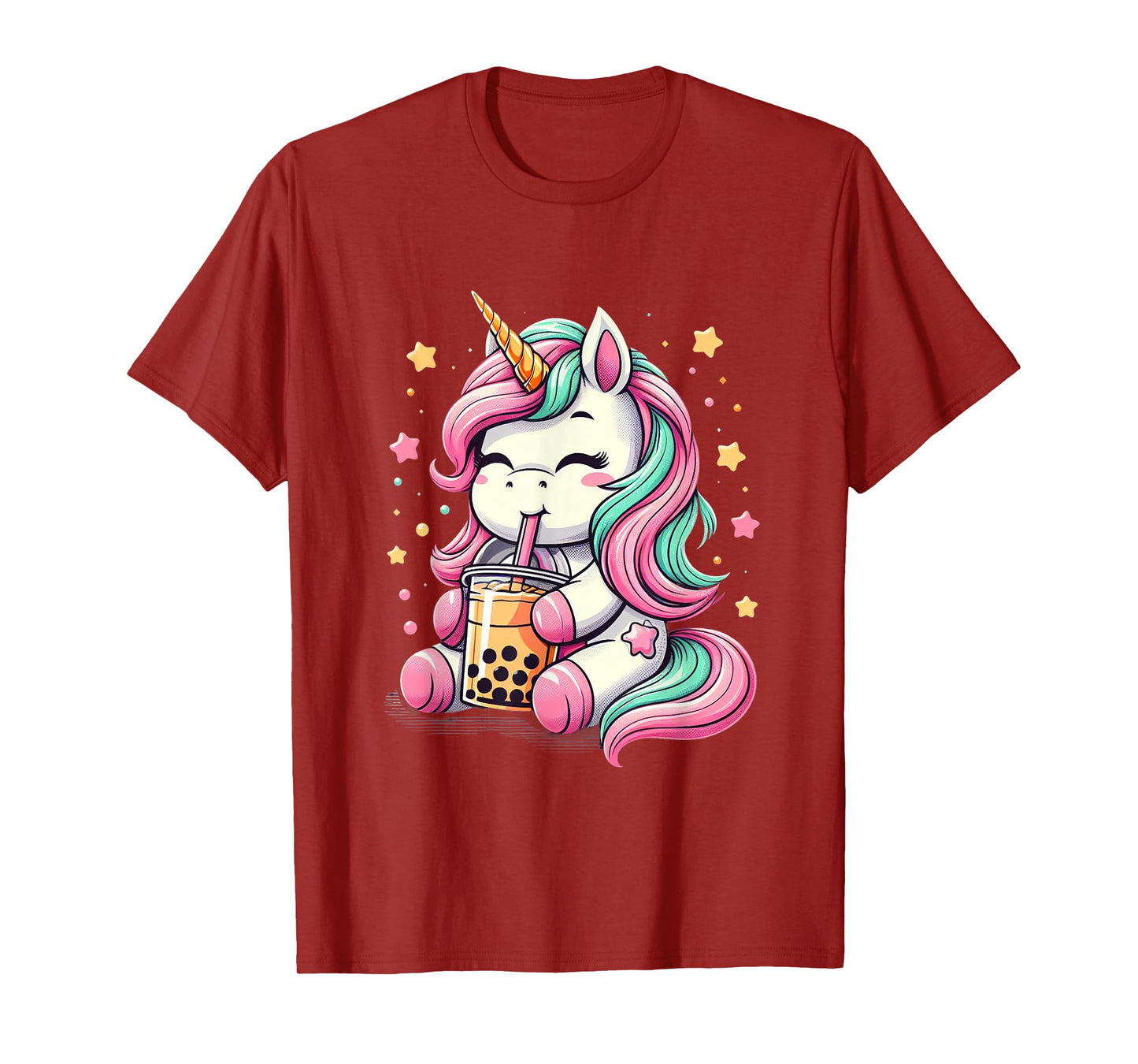 Boba Tea Unicorn Kawaii Neko Japanese Bubble Tea Aesthetic T-Shirt