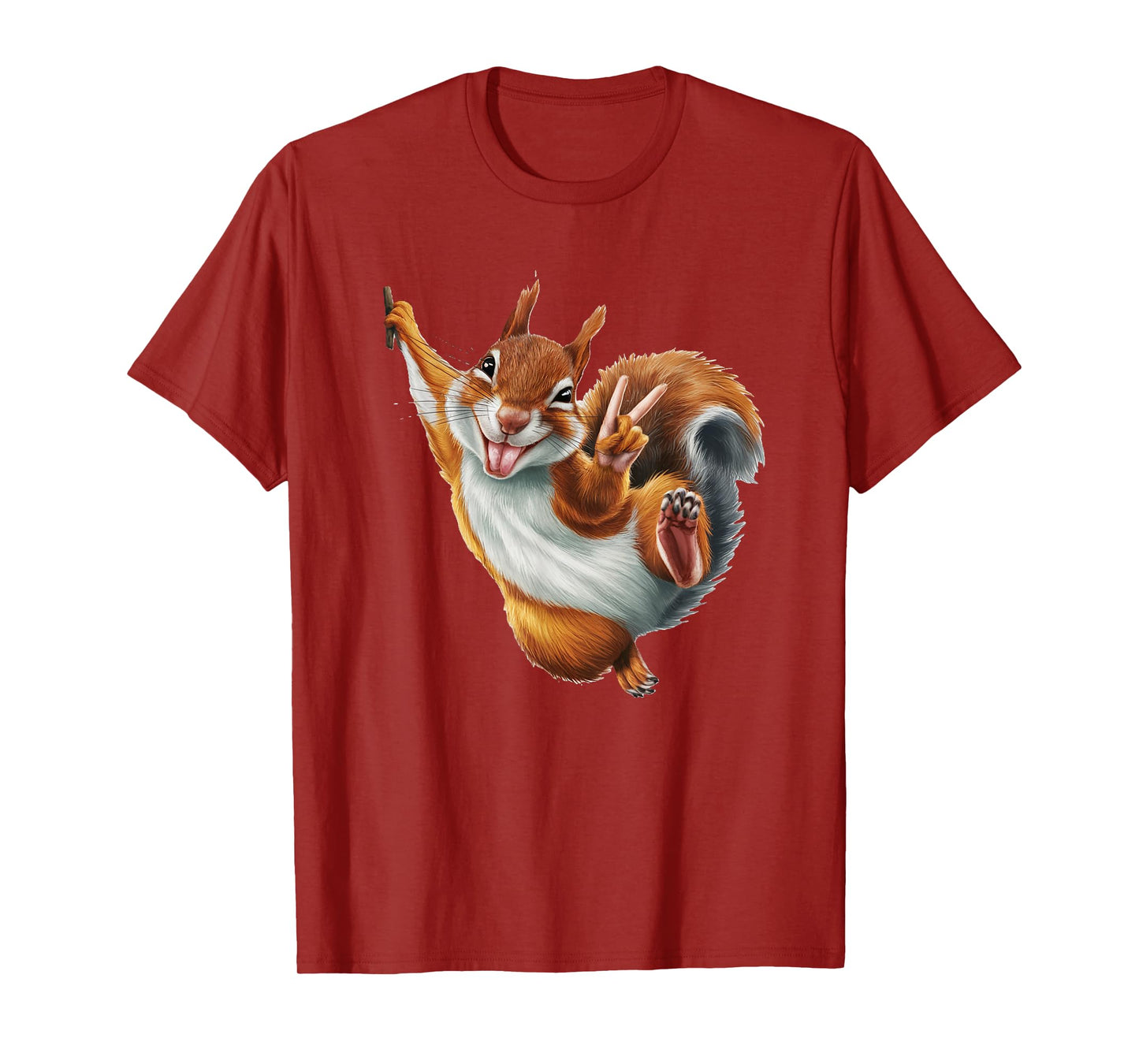 FUNNY SQUIRREL GIVING A PEACE SIGN. Makes me smile! SHAKA! T-Shirt