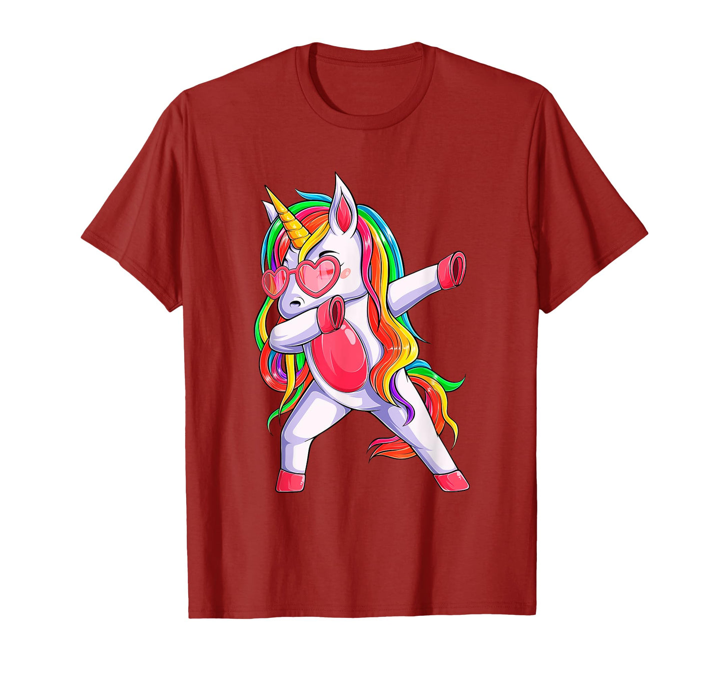Dabbing Unicorn Party Birthday Rainbow Girls Kids Women Dab T-Shirt